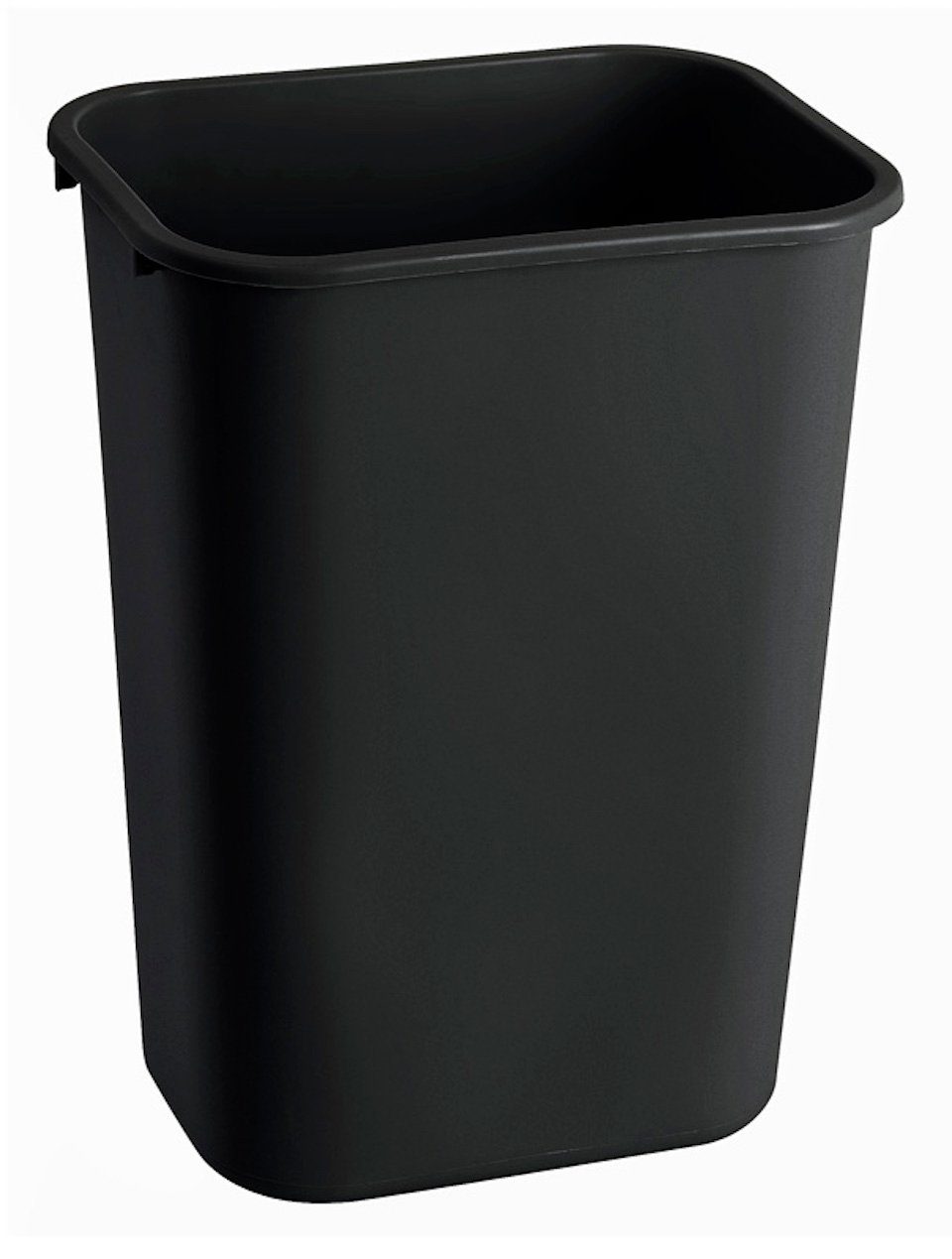 PROREGAL® Mülleimer Rechteckiger Abfallbehälter, 39L, Polyethylen, Schwarz