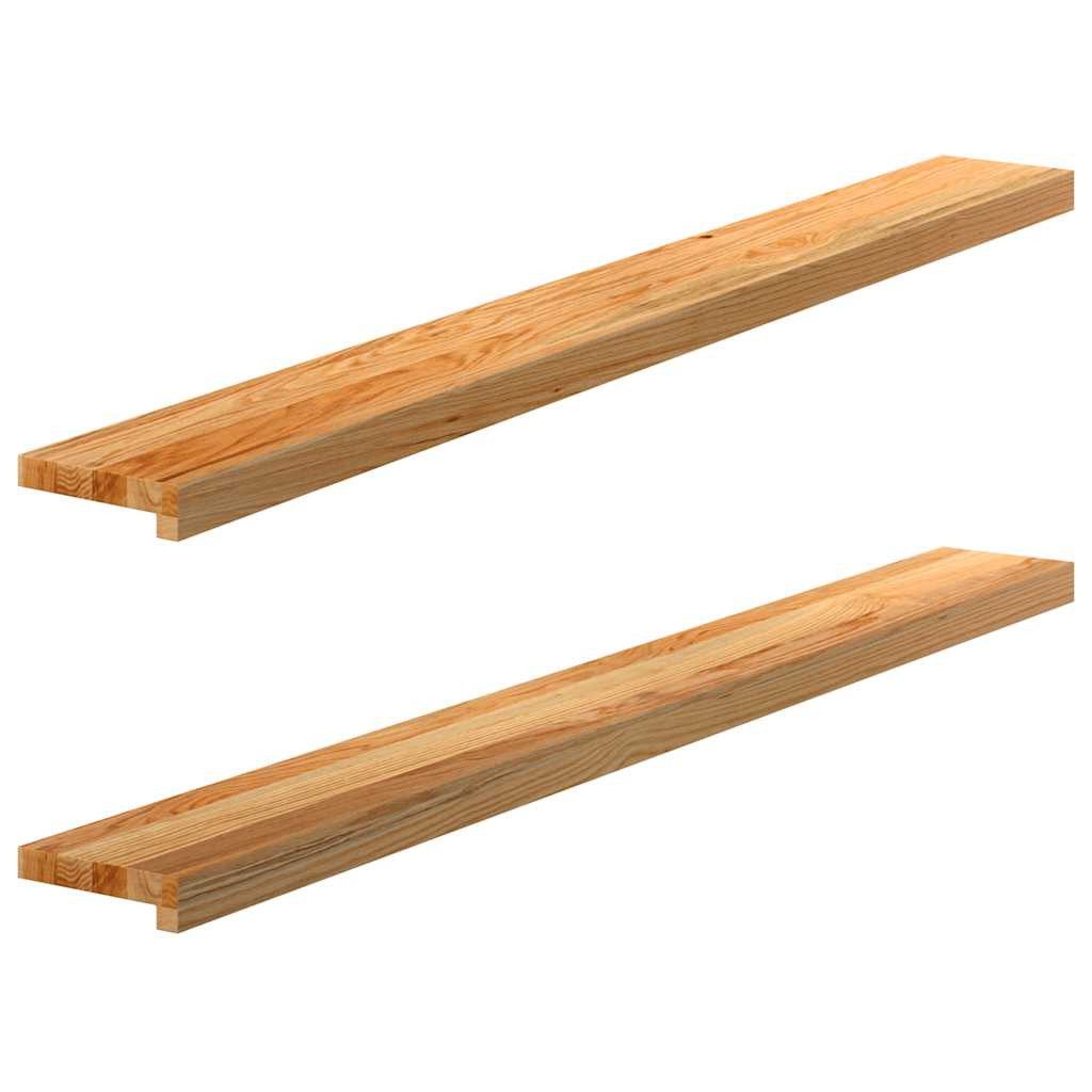 vidaXL Fensterbank Fensterbänke 2 Stk. Hellbraun 140x15x2 cm Massivholz Eic günstig online kaufen