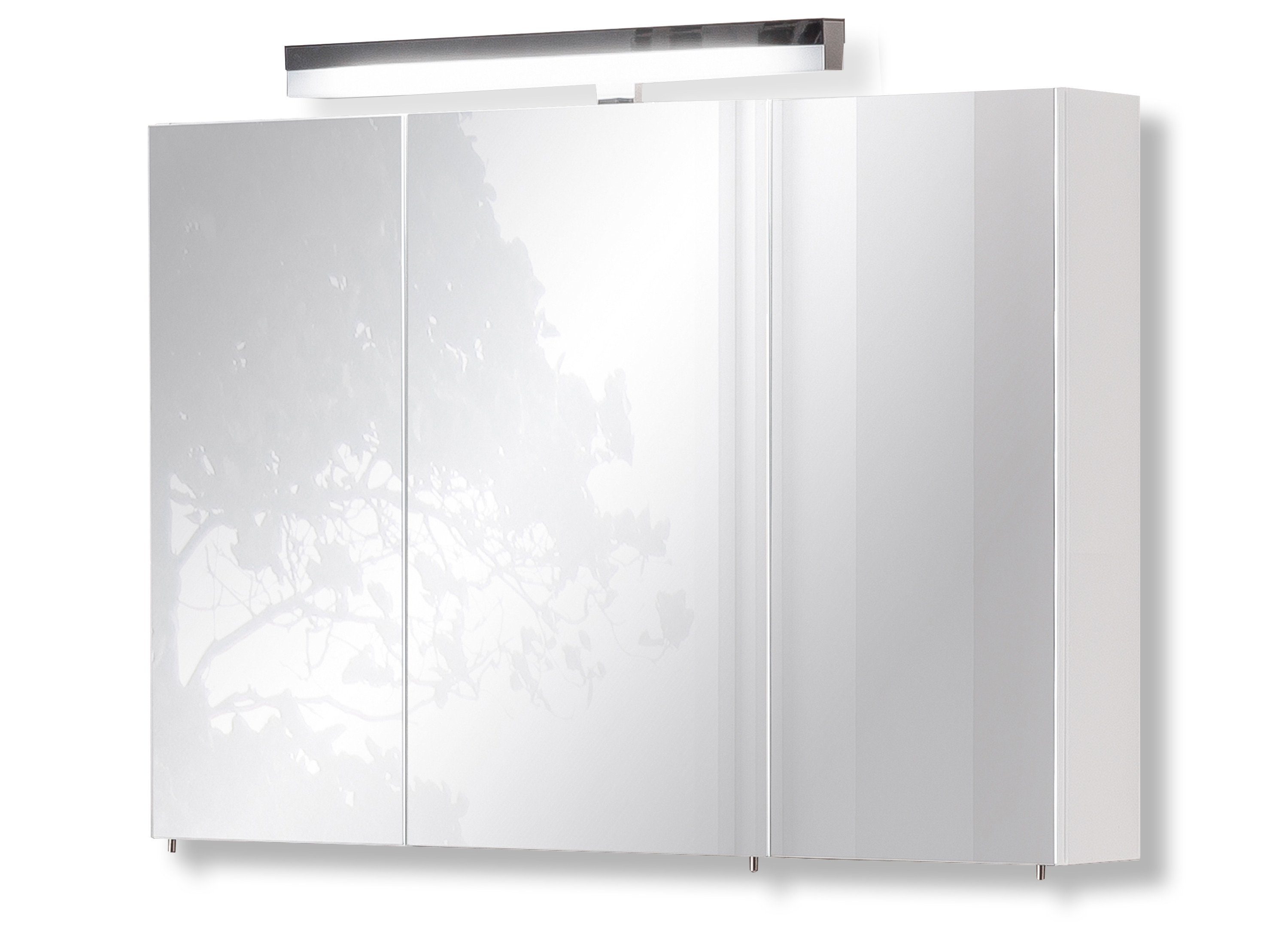 Schildmeyer Badezimmerspiegelschrank Tricala Breite 80 Cm T5 Aufbauleuchte Schalter Steckdosenbox Hochglanz Online Kaufen Otto