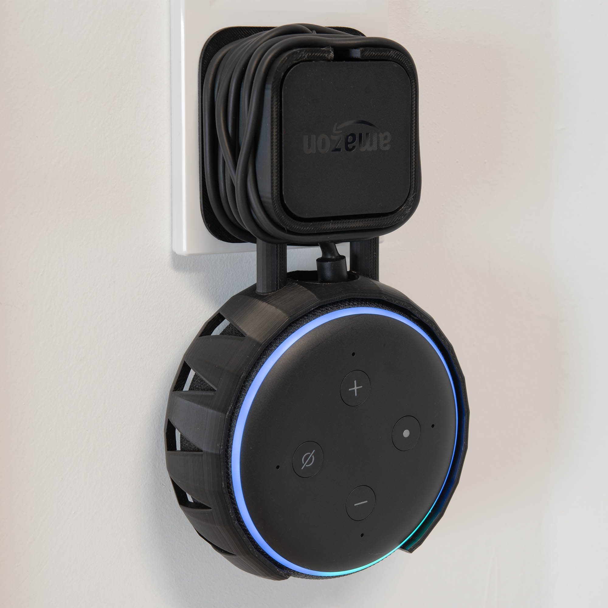 TSB Werk Wandhalterung für Amazon Alexa Echo Dot 3. Gen. Smart-Home-Zubehör, Steckdosenhalterung, Wandhalter