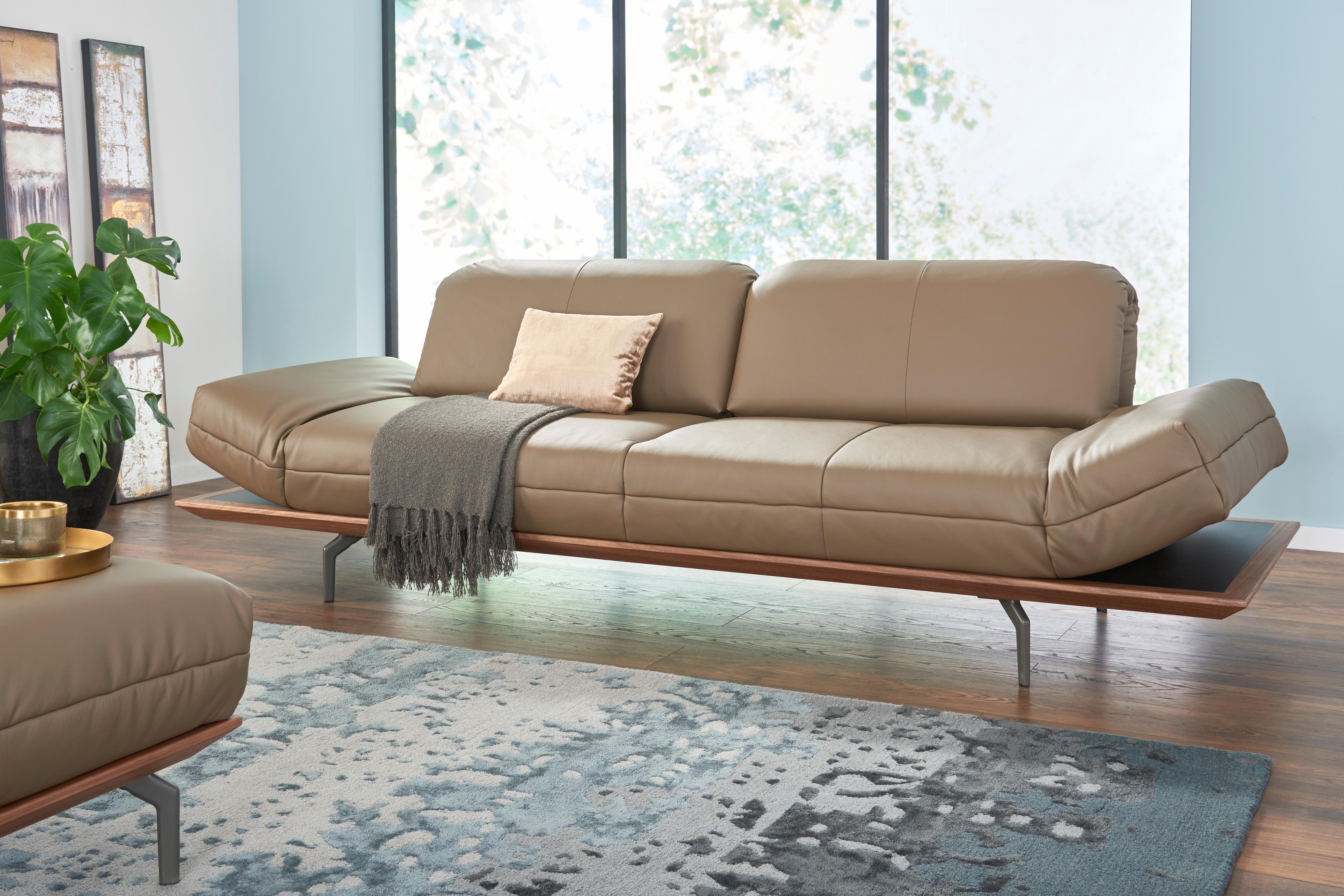 Creation BY ROLF BENZ 4-Sitzer CR.420, Designsofa, Loungesofa, in 2 Qualitäten, Holzrahmen in Eiche Natur oder Nußbaum, Breite 252 cm