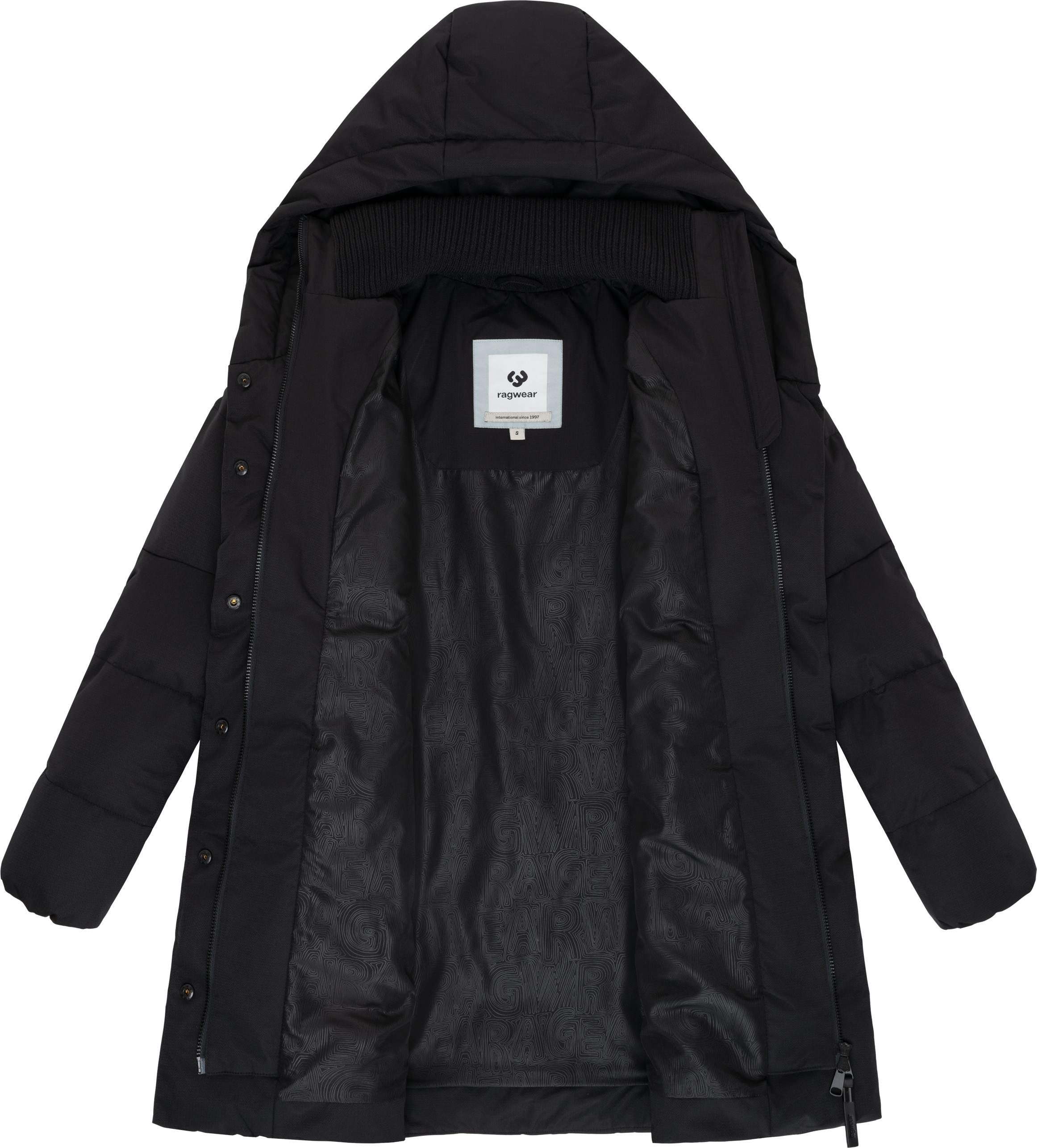 Ragwear Steppmantel Niani YOUMODO Warmer Wintermantel mit hohem Kragen und Kapuze – Bild 5 von 5