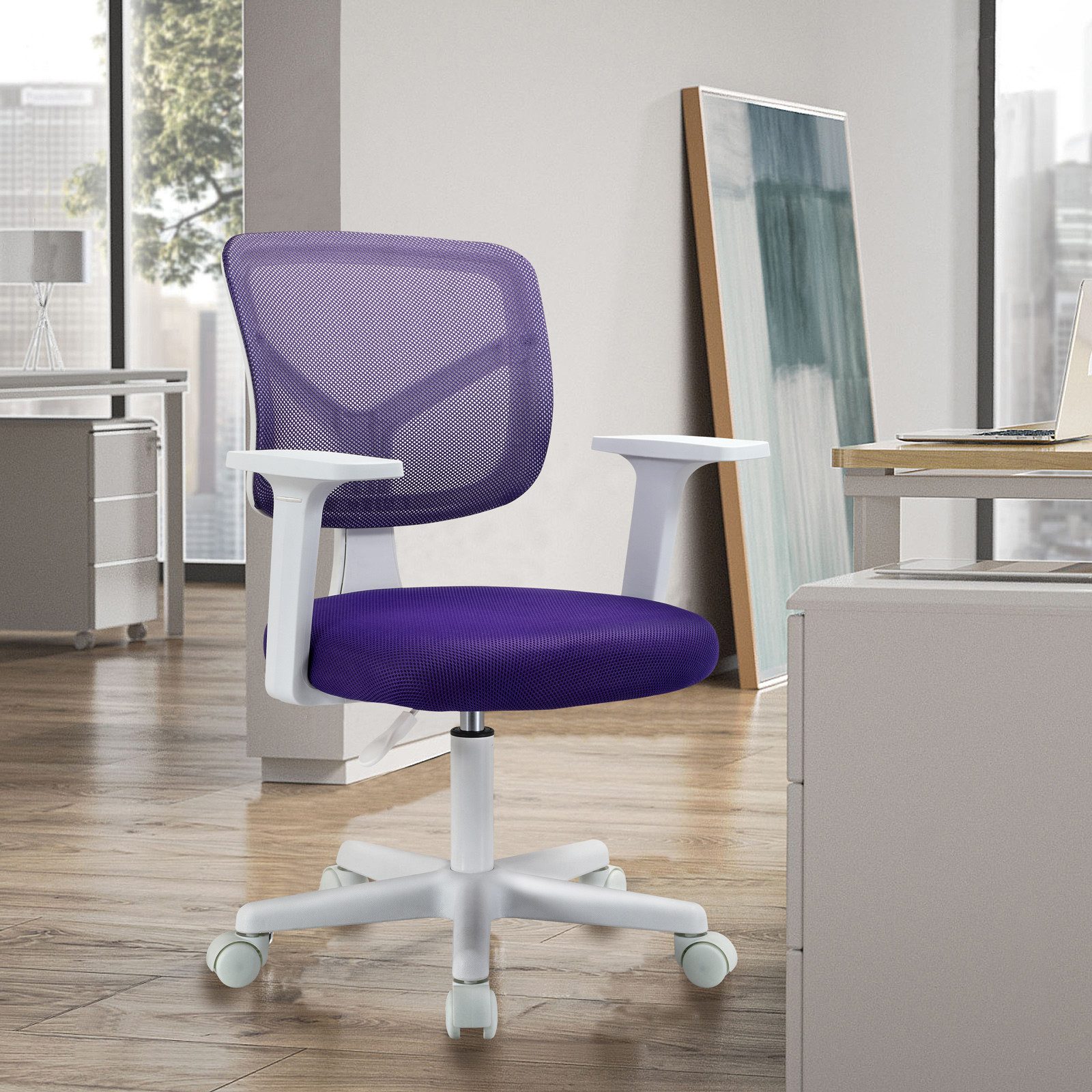 SVITA Schreibtischstuhl JOY, Kinderstuhl, höhenverstellbar, 5 Rollen, Armle günstig online kaufen