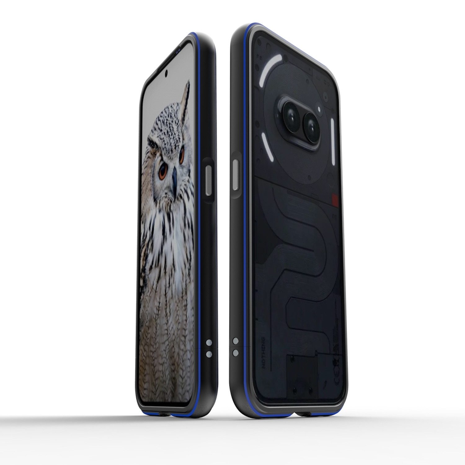 Wigento Handyhülle Für Nothing Phone 2a / Plus Aurora Series Metall Schutz Rahmen Hülle
