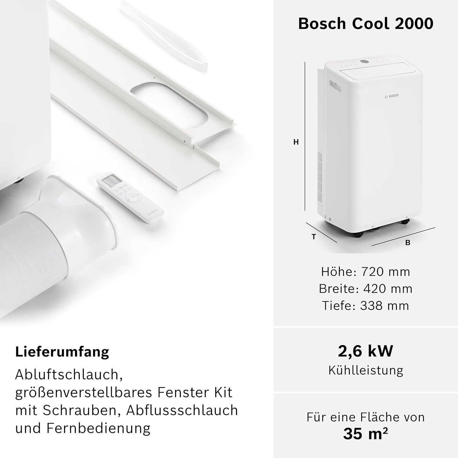 BOSCH Klimagerät Home Comfort Cool