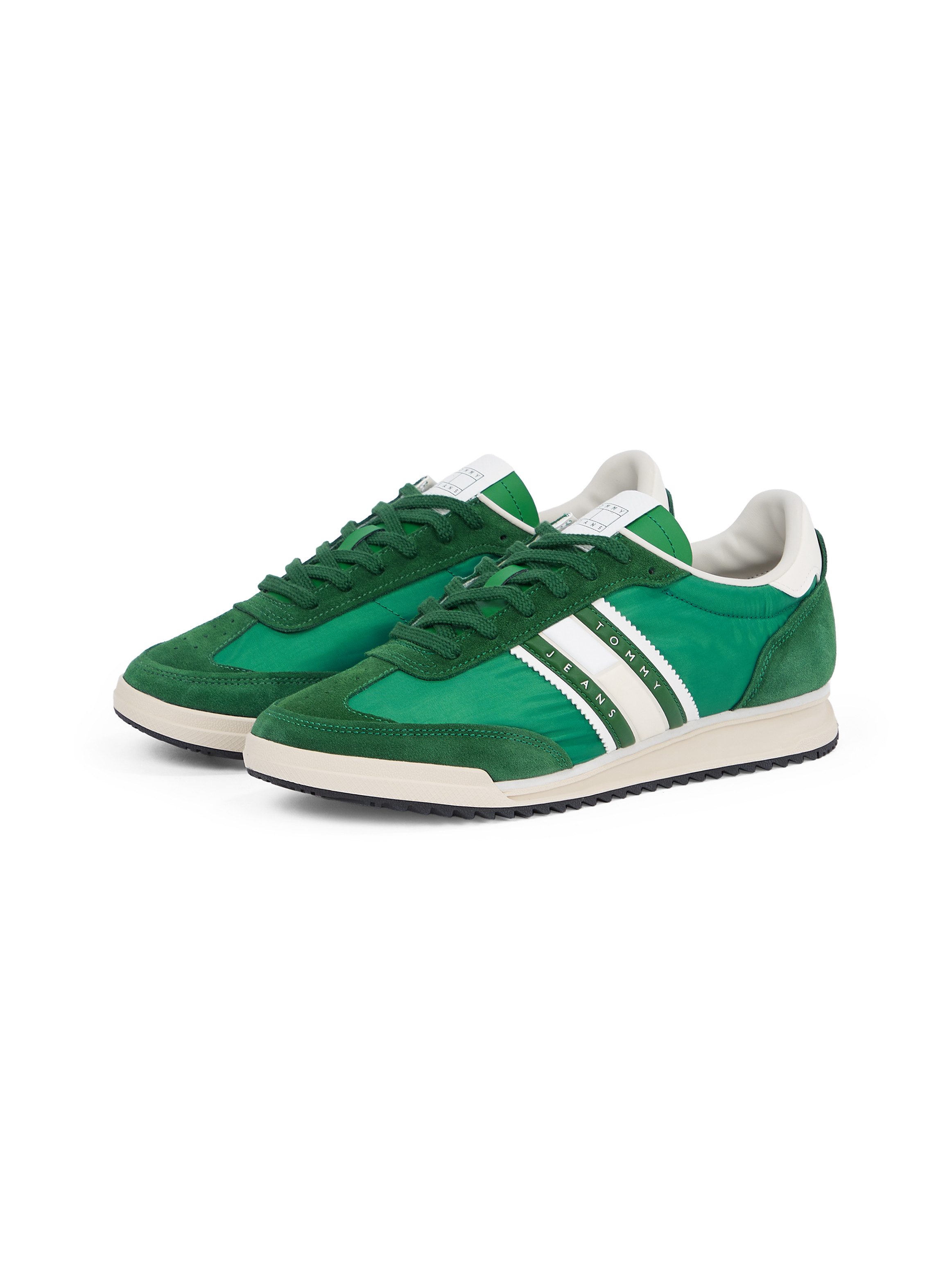 Tommy Jeans TJM RETRO RUNNER CLEATED Sneaker, Freizeitschuh, Halbschuh, Schnürer mit Kontrastbesatz