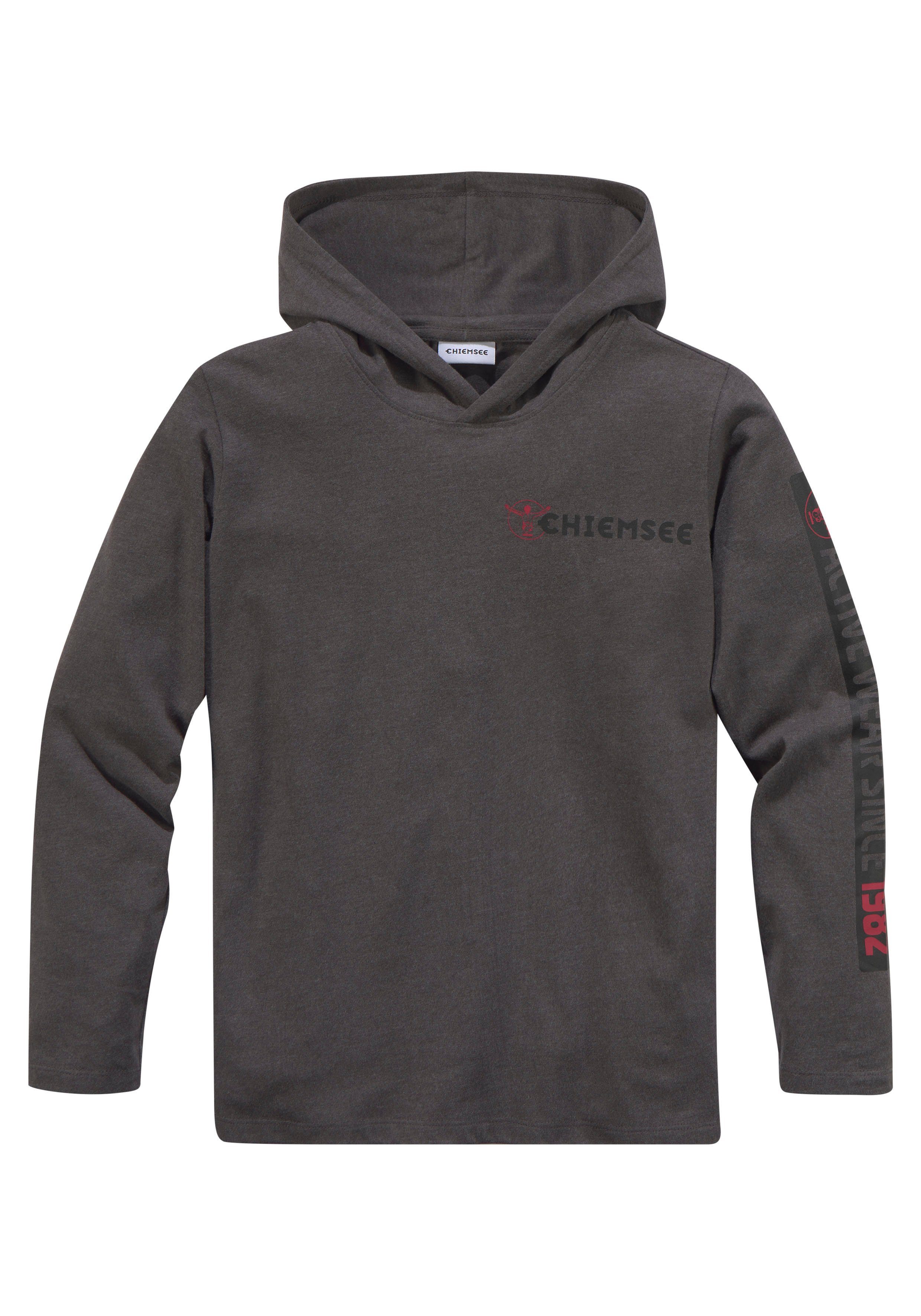Chiemsee Kapuzenshirt mit Ärmeldruck Langarm, stylischer Druck, aus Baumwollmischung, mit Kapuze – Bild 2 von 5