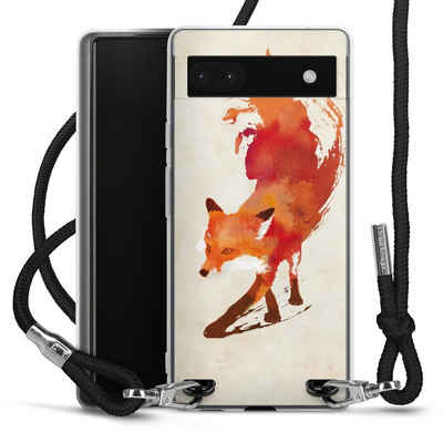 DeinDesign Handyhülle Fuchs Graphic Vulpes Vulpes, Google Pixel 6a Handykette Hülle mit Band Case zum Umhängen