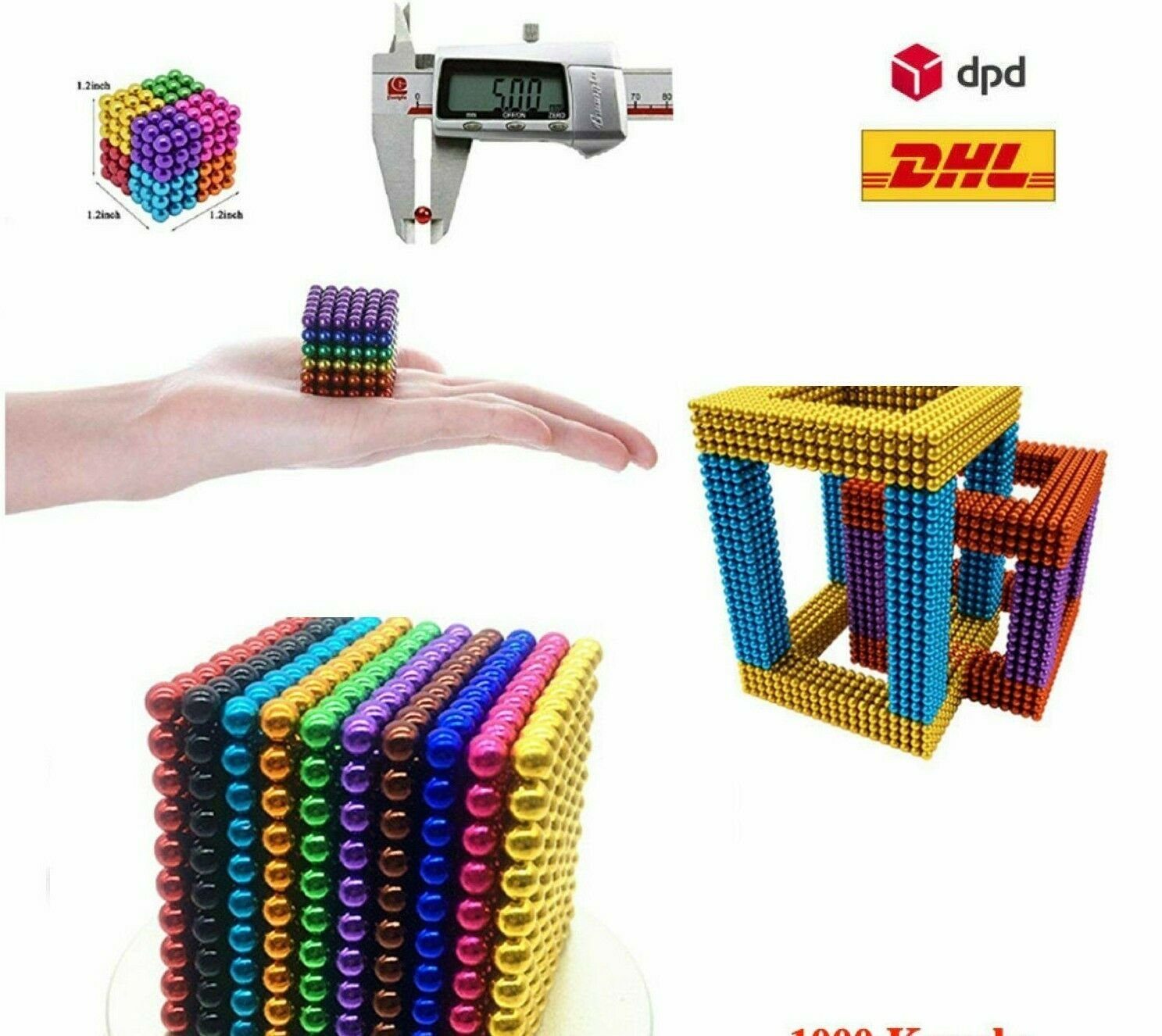 powertechnik-Germany Dekomagnet Magnetkugeln, Kugeln Anti Stress günstig online kaufen