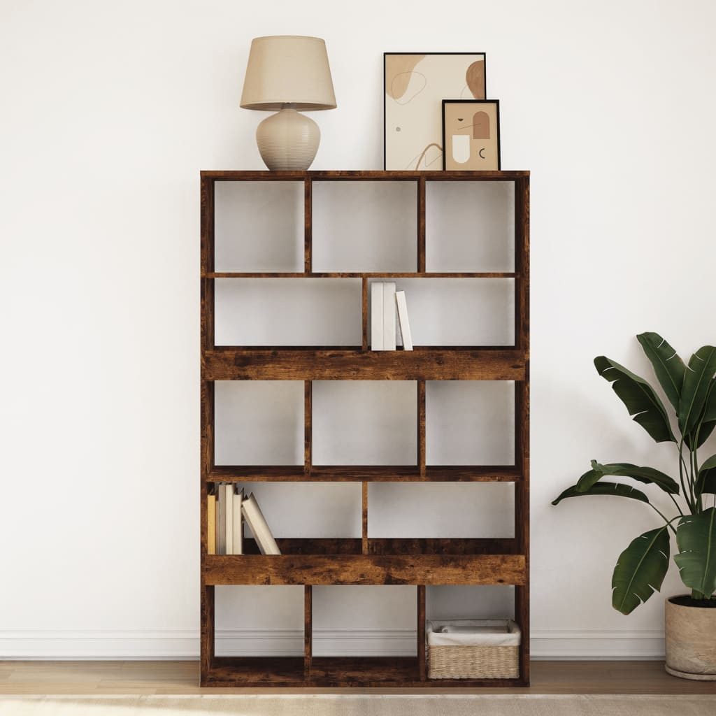 vidaXL Bücherregal Bücherregal Räuchereiche 100x33x156,5 cm günstig online kaufen