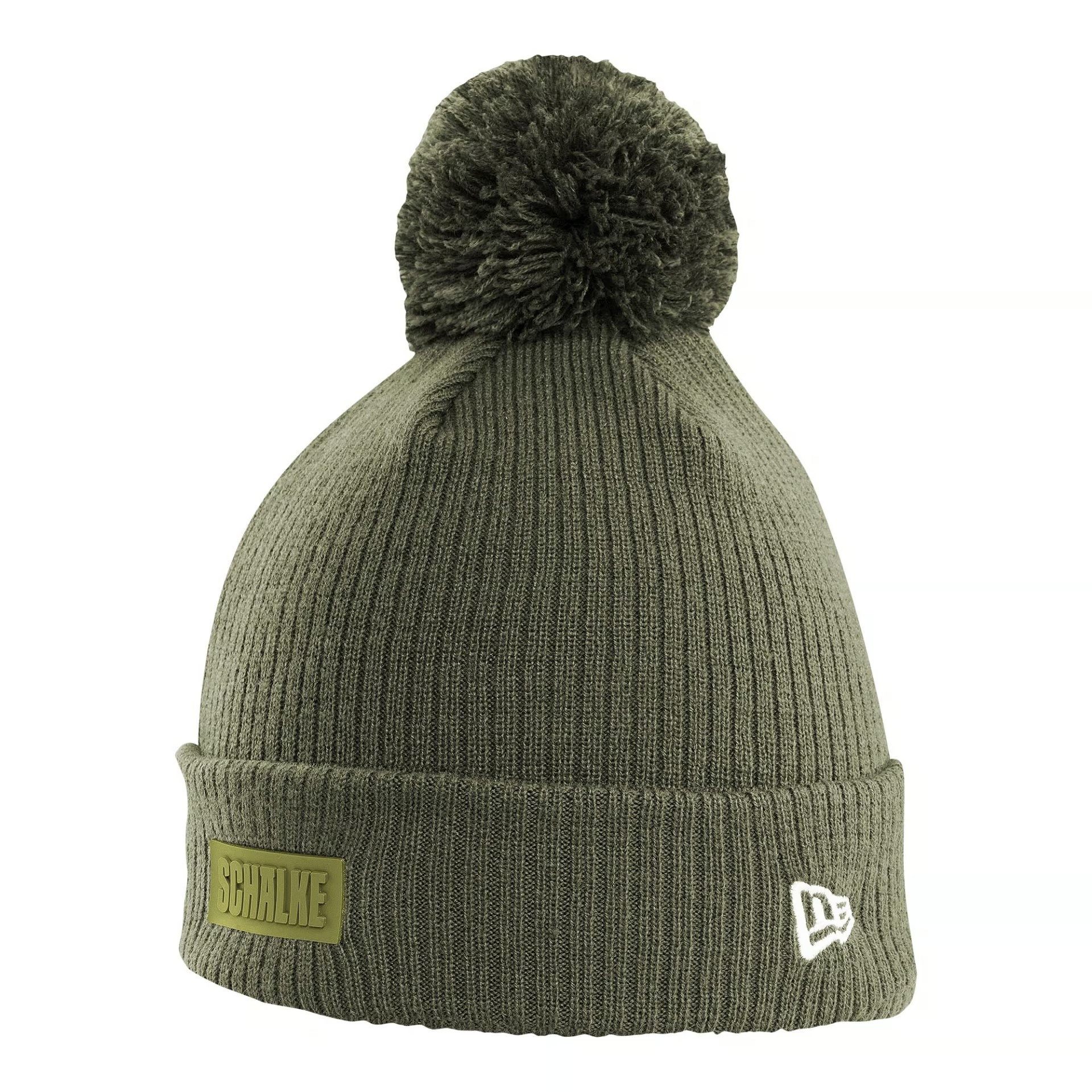 FC Schalke 04 Bommelmütze New Era Beanie khaki (1-St) günstig online kaufen