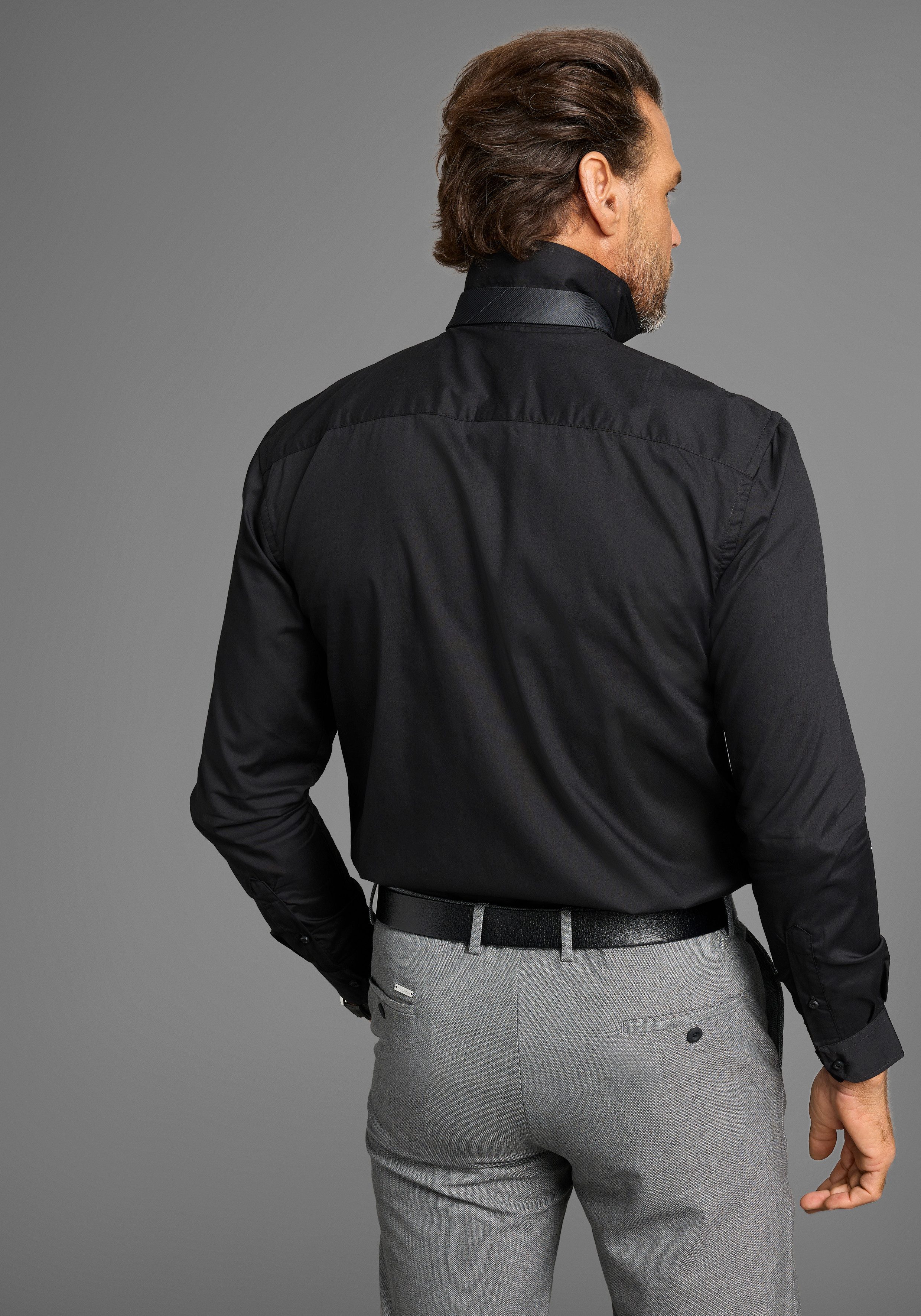 Man's World Krawatte mit nimalistischem ton-ton Streifen Design günstig online kaufen