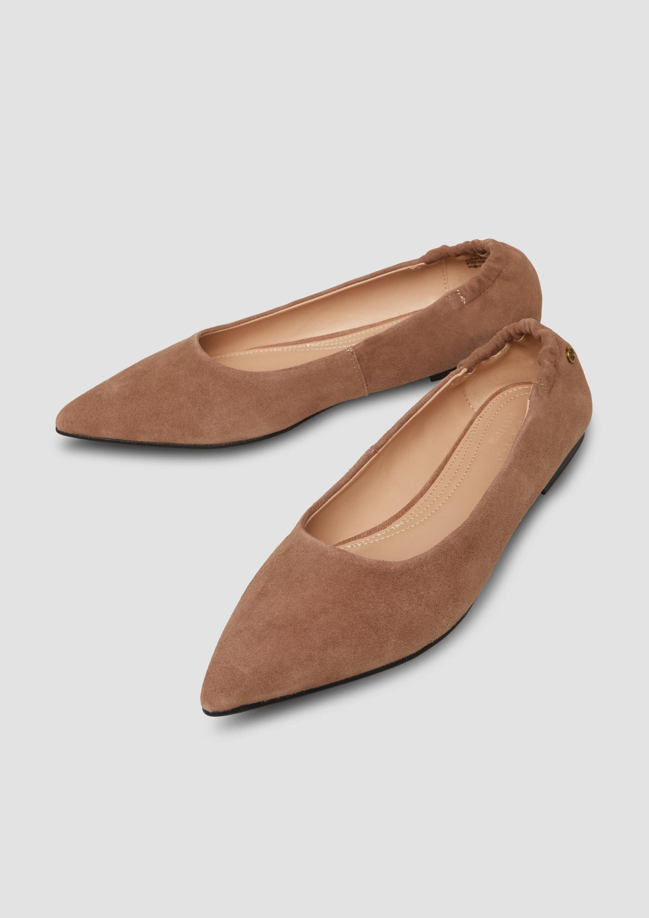 s.Oliver Ballerinas Ballerina Ballerinas aus Veloursleder