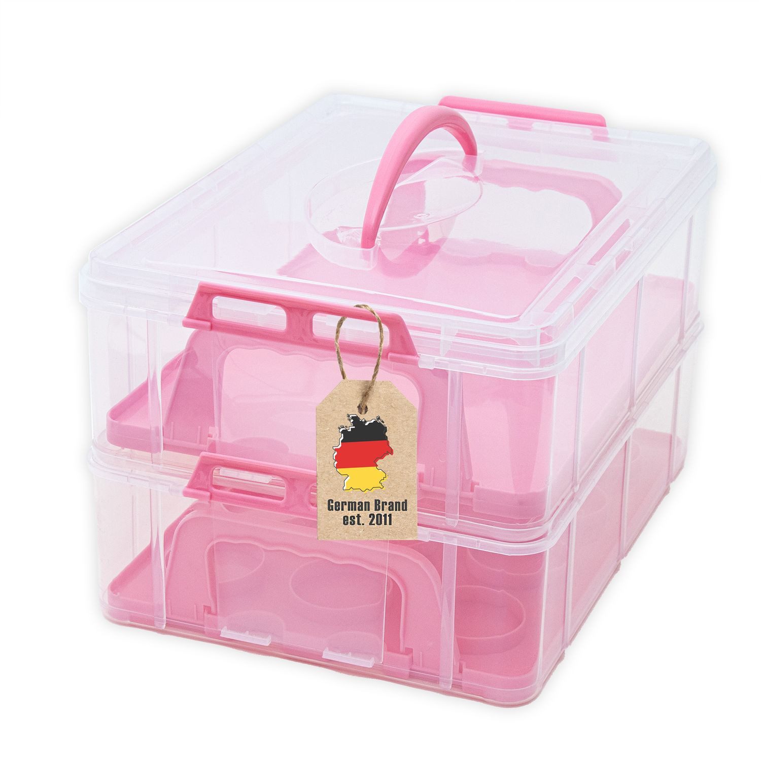 Intirilife Kuchentransportbox, Kunststoff, (1-tlg), Transportbox für Kuchen Cupcakes Transportbehälter für Muffins