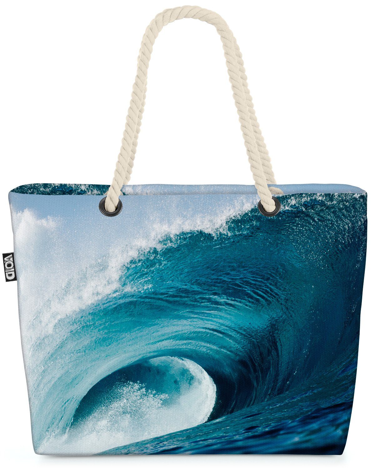VOID Strandtasche (1-tlg), Wellen Meer Ozean Brandung Wellen Meer Ozean Brandung Surfer Strand S