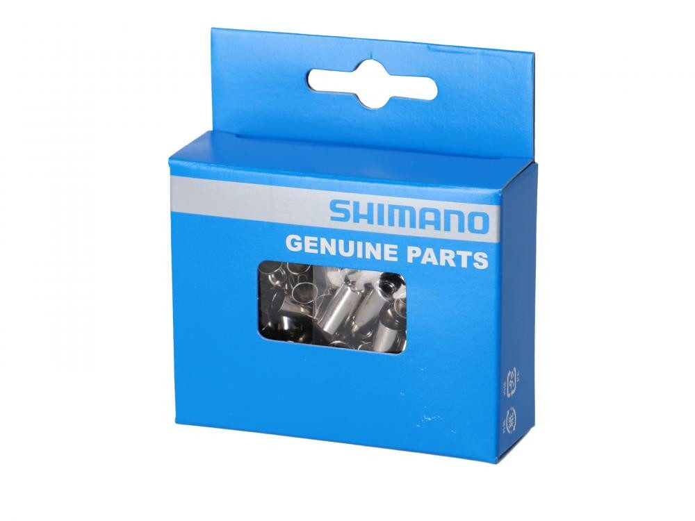 Shimano Bremszug SHIMANO Endkappen für Bremszugaußenhülle - 100 Stück Stahl Endkappen f