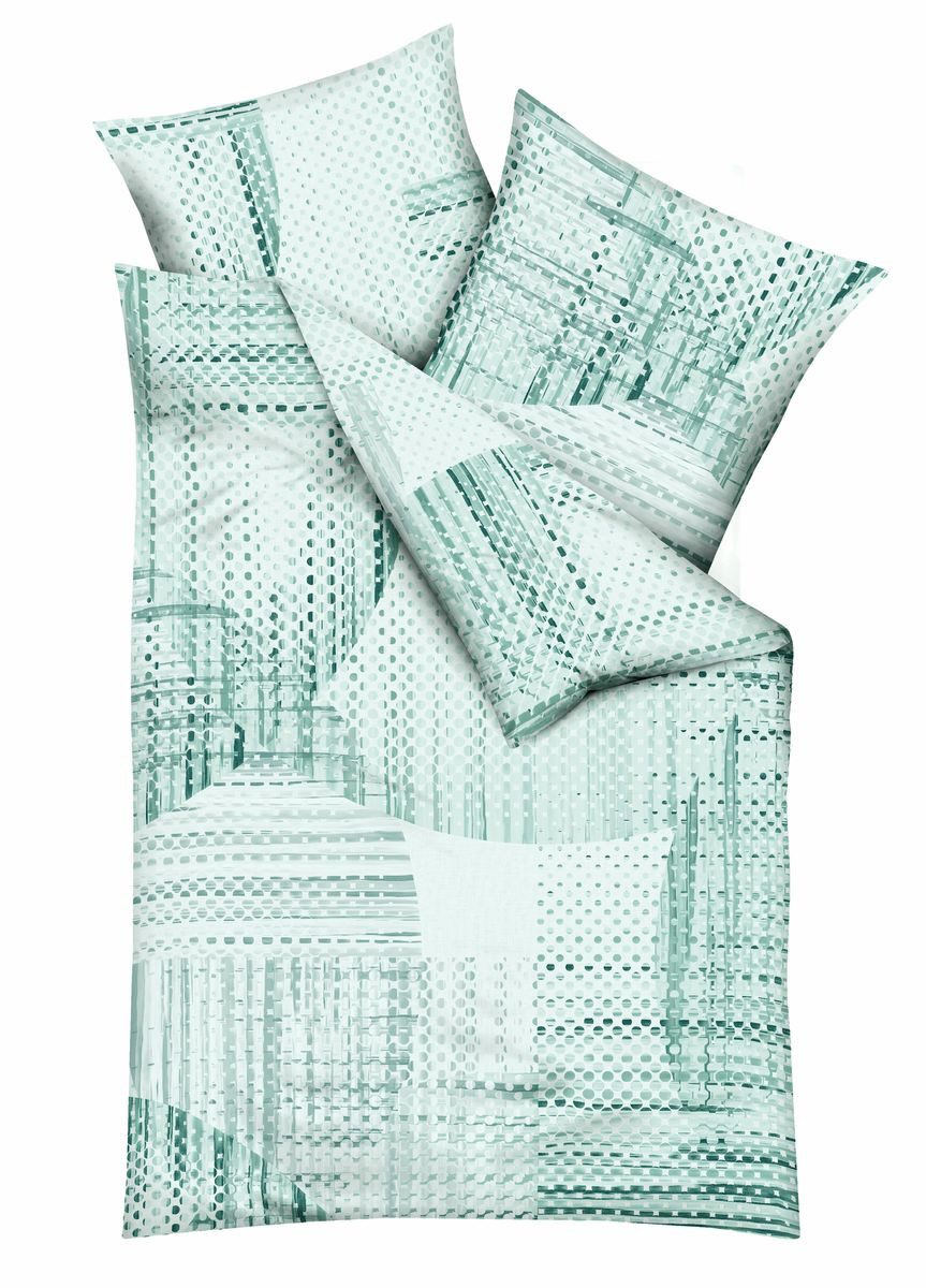 JACK Bettwäsche 240x220cm Supreme Terra Silber oder Grün Kaeppel, Mako-Sati günstig online kaufen