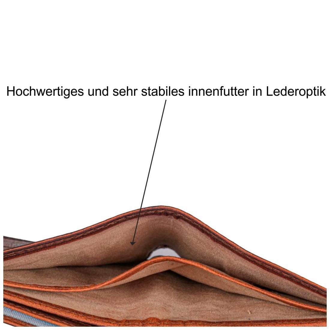 Kette Herren Geldbörse SHG Portemonnaie, mit Geldbörse Börse Leder