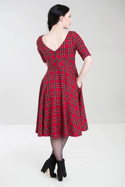 Hell Bunny A-Linien-Kleid Irvine 50s Dress Vintage Retro Tartan Muster Kariert
