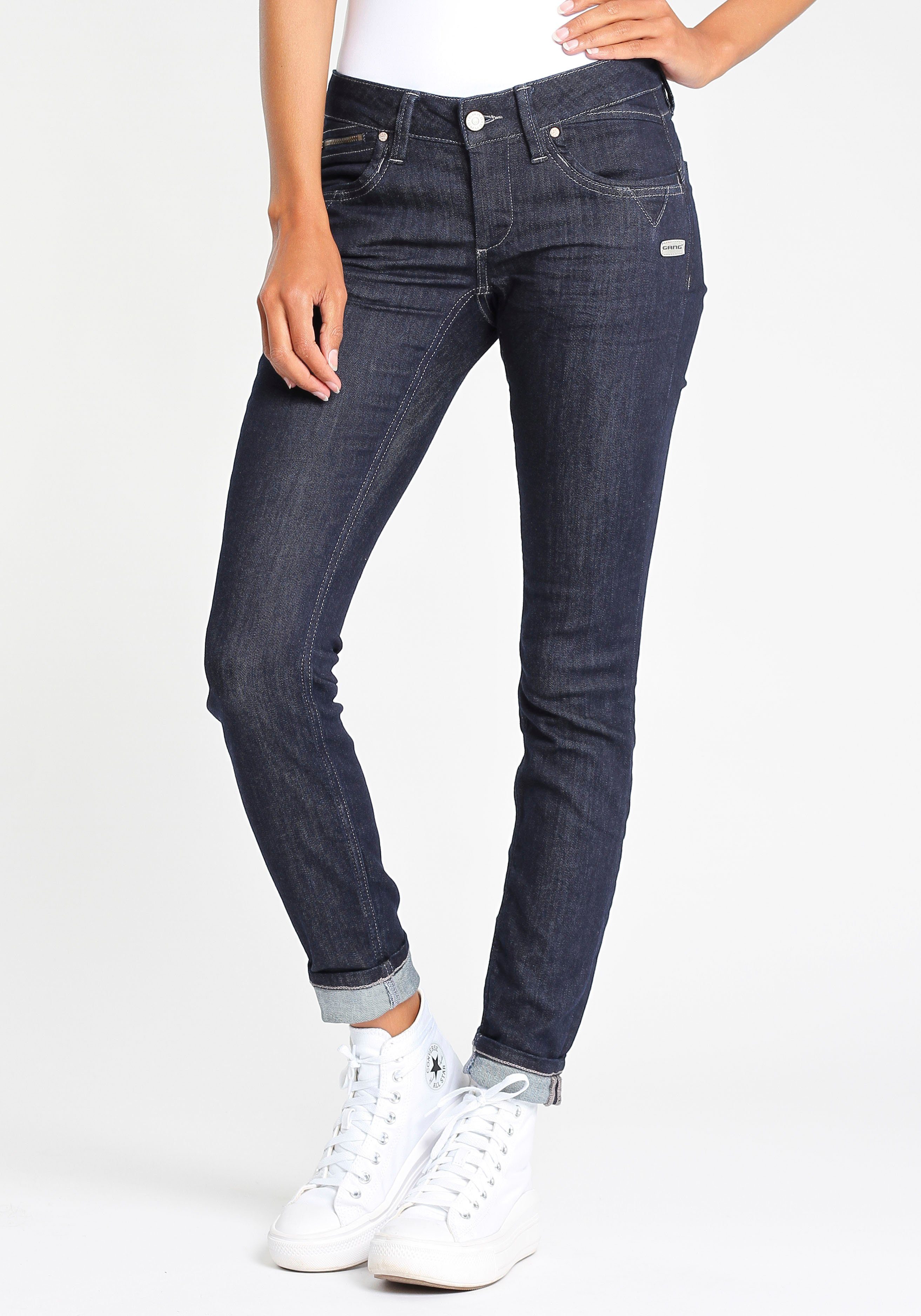 het beleid temperen klimaat GANG Skinny-fit-Jeans "NIKITA" mit Zipper-Detail an der Coinpocket