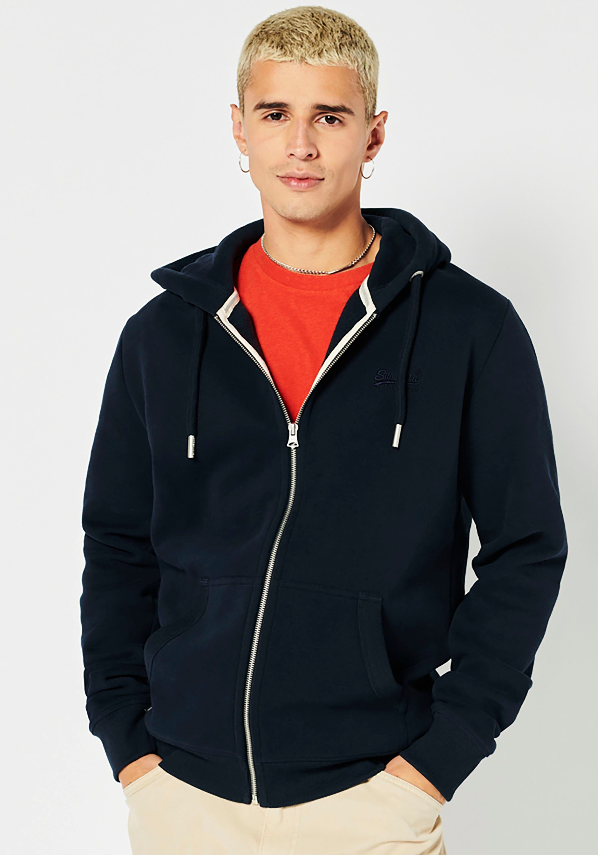 Superdry Kapuzensweatjacke VINTAGE LOGO EMB ZIPHOOD BB NO eclipse navy | Zip Hoodies