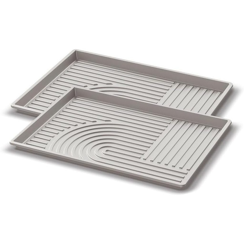 KreLeo Schuhabtropfschale XL in moderner Rillen Optik, aus Kunststoff (Farbe/Größe wählbar)
