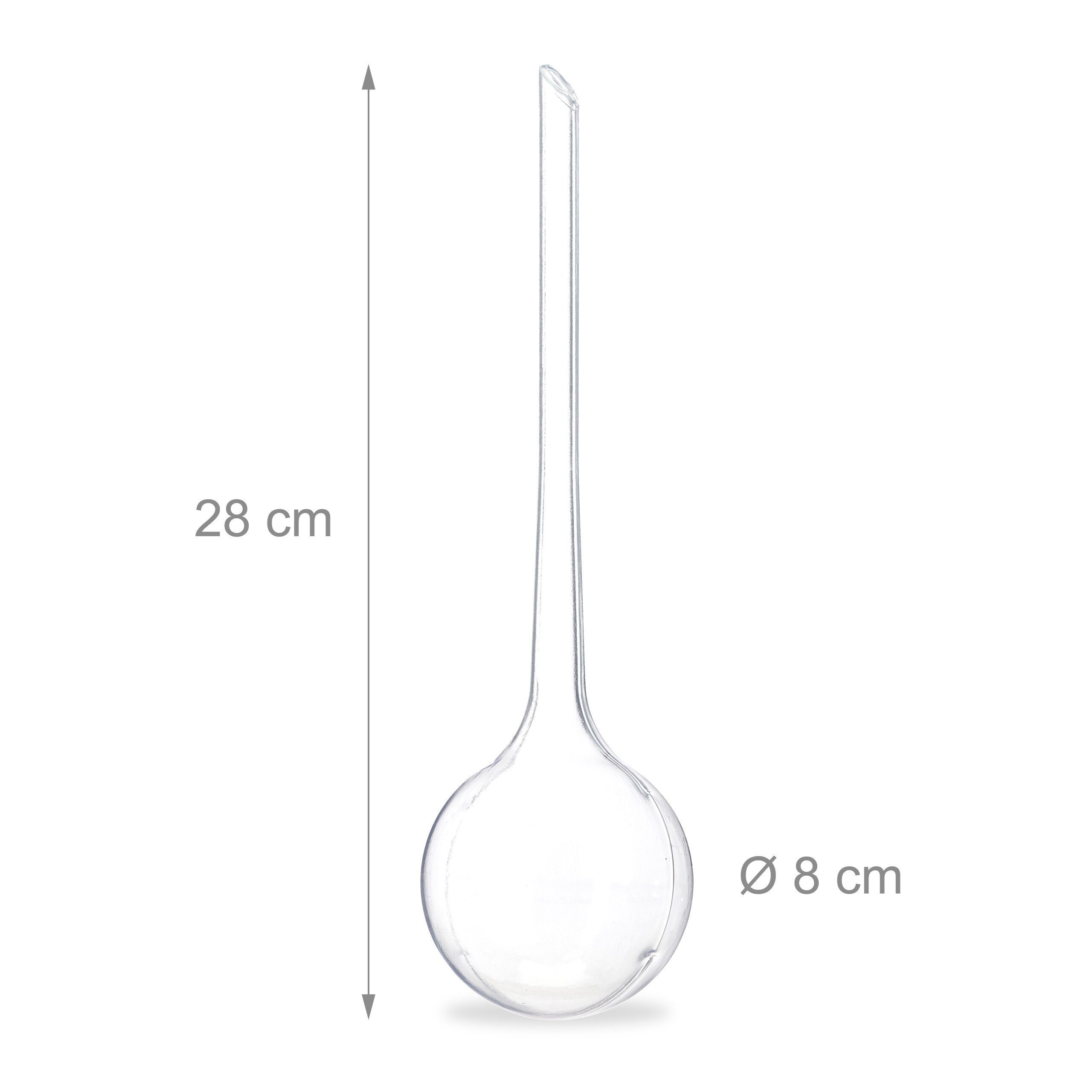 relaxdays Tropfer Bewässerungskugeln 6er Set, (6-tlg), transparent – Bild 4 von 5
