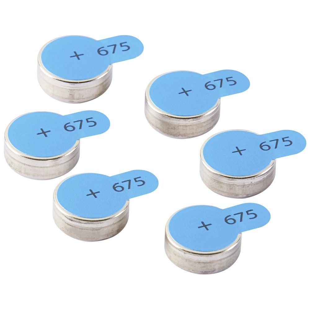 Intenso Intenso Hörgerätebatterie PR44-675 1.45 V 6 St. 540 mAh Zink-Luft 7504 Knopfzelle