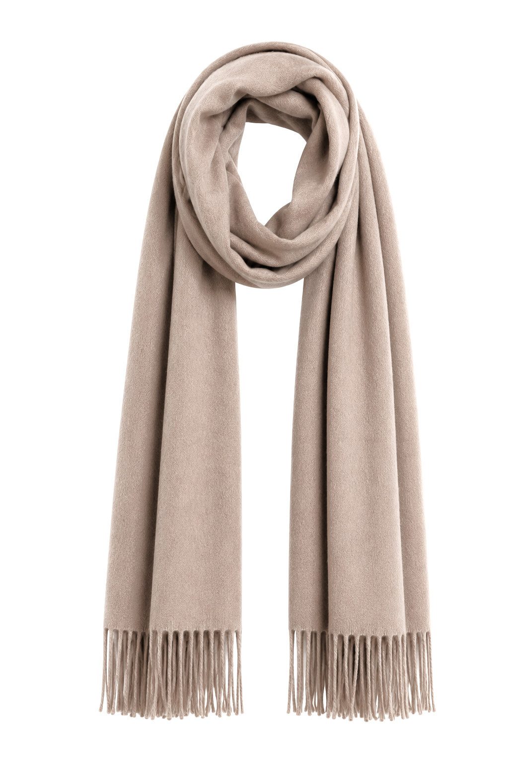 Pashmina - Fransenschal unifarben - weicher Kaschmirschal für Sie und Ihn