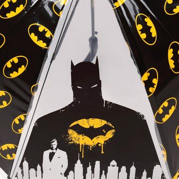Sarcia.eu Stockregenschirm Batman Automatischer Regenschirm für Jungen, zusammenklappbar, schwarz