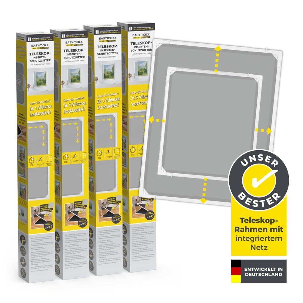 EASYmaxx Insektenschutz-Fensterrahmen Insect Protect, Teleskop-Insektenschu günstig online kaufen