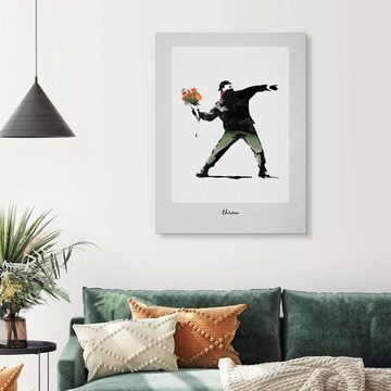 Posterlounge Acrylglasbild Editors Choice, Banksy - Excellent Throw, Wohnzimmer Modern Malerei
