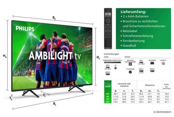 Philips 65PUS8349/12 LED-Fernseher (164 cm/65 Zoll, 4K Ultra HD, Smart-TV, WLAN, Dolby Atmos Sound, Ambilight (3-seitig)