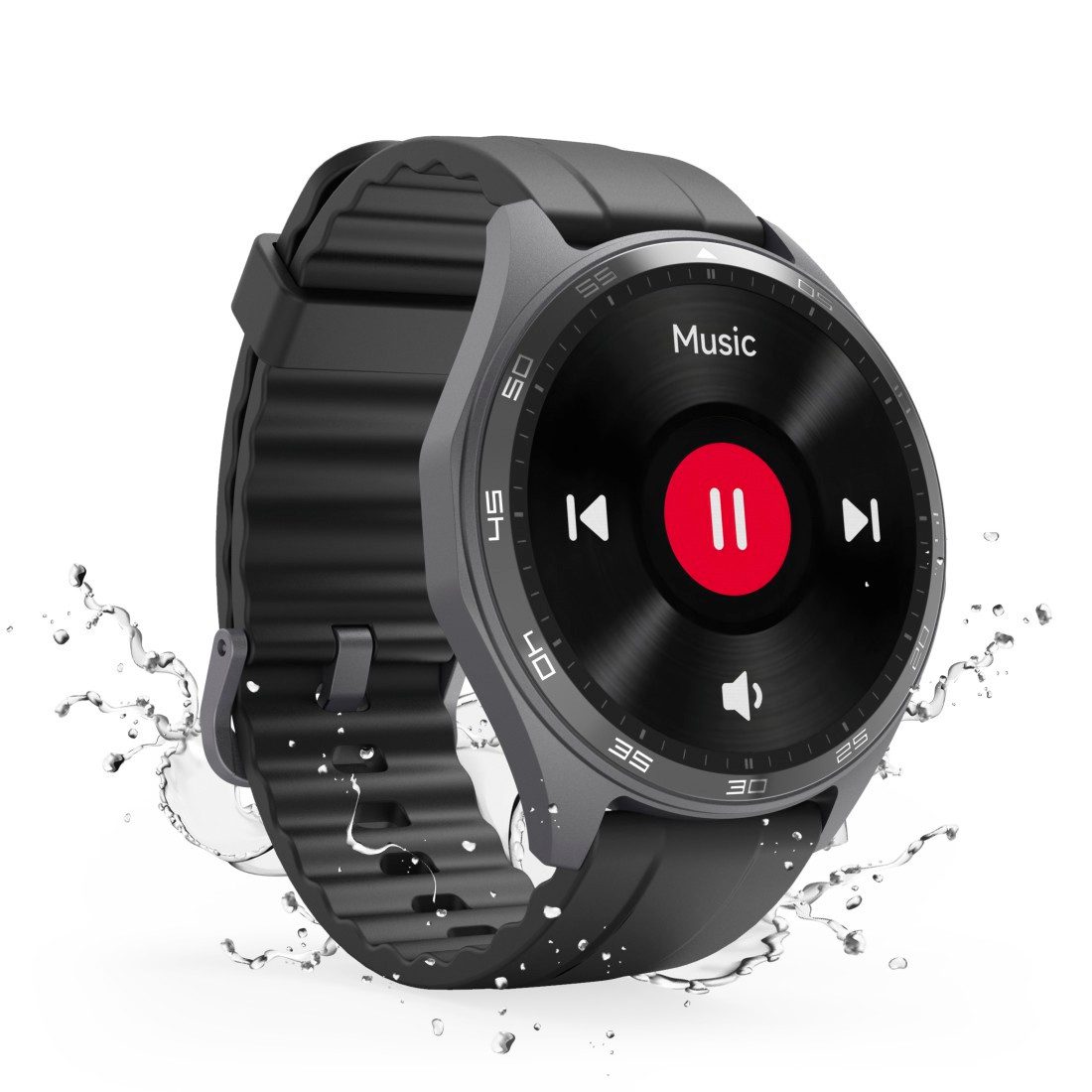 Hama Smartwatch 1,43“ mit GPS (Fitness, Telefonfunktion, Puls, wasserdicht) Smartwatch (1,43 Zoll)