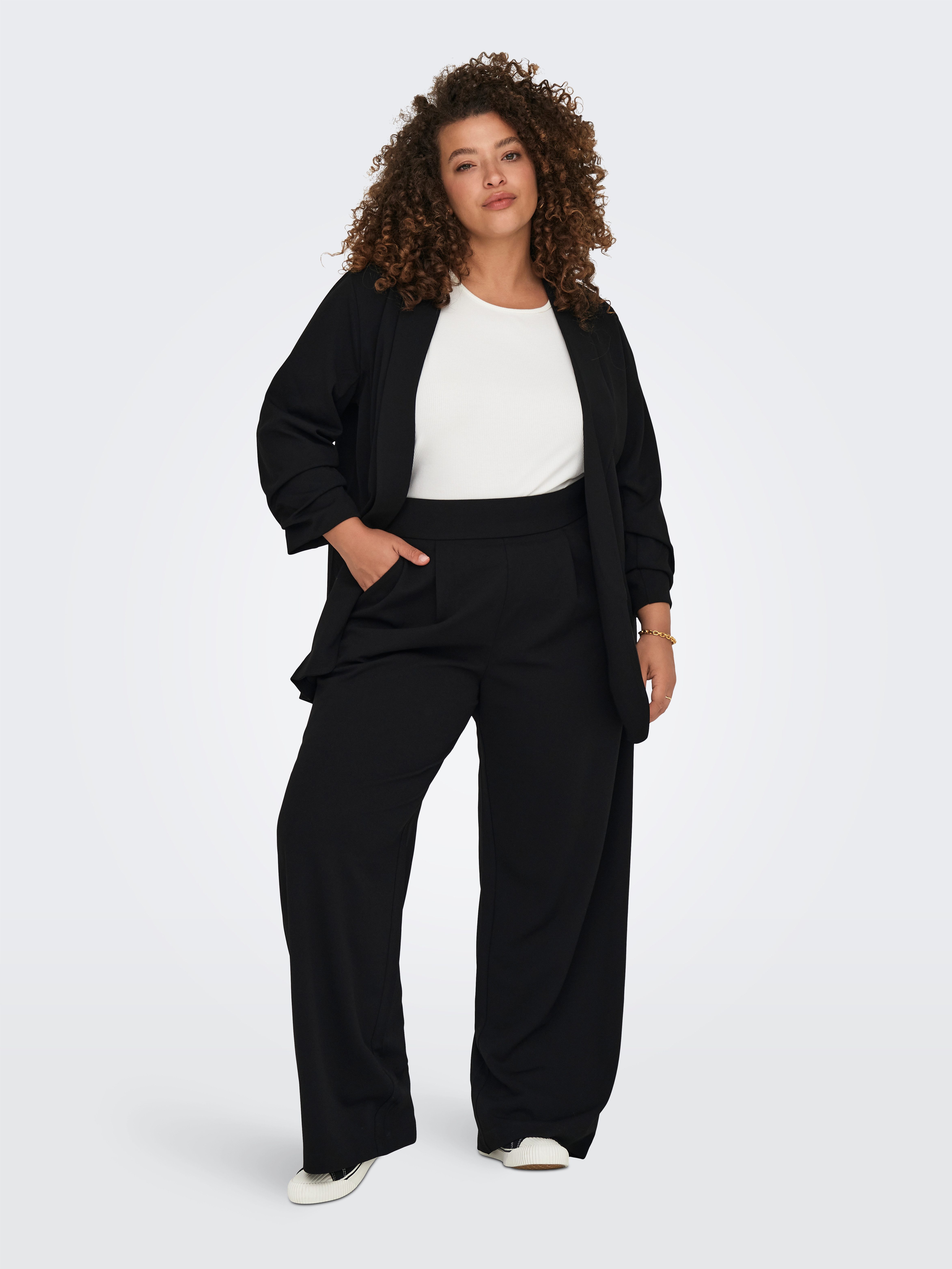 ONLY CARMAKOMA Schlupfhose CARSTILLA ONE PANT JRS NOOS Materialmix, regular fit