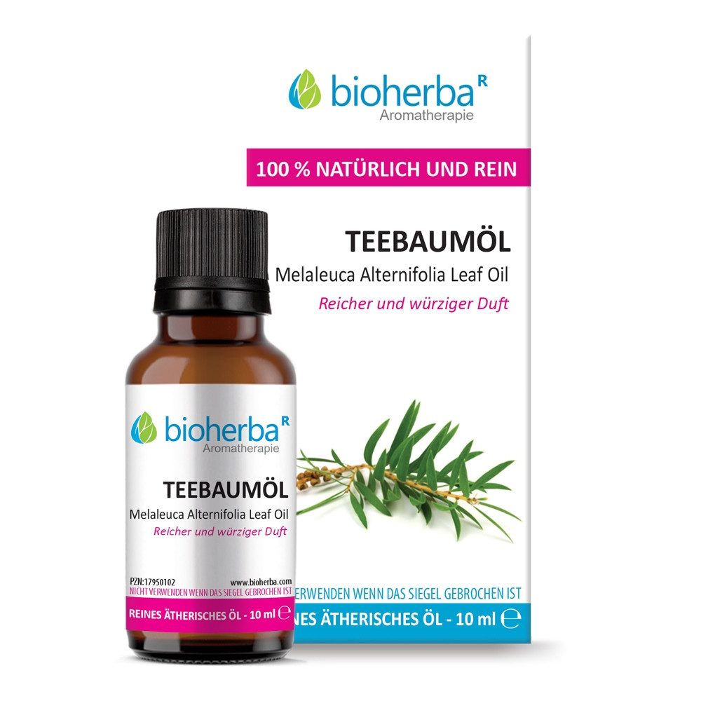 BIOHERBA R Pflege-Set Teebaumöl Reines ätherisches Öl 10 ml