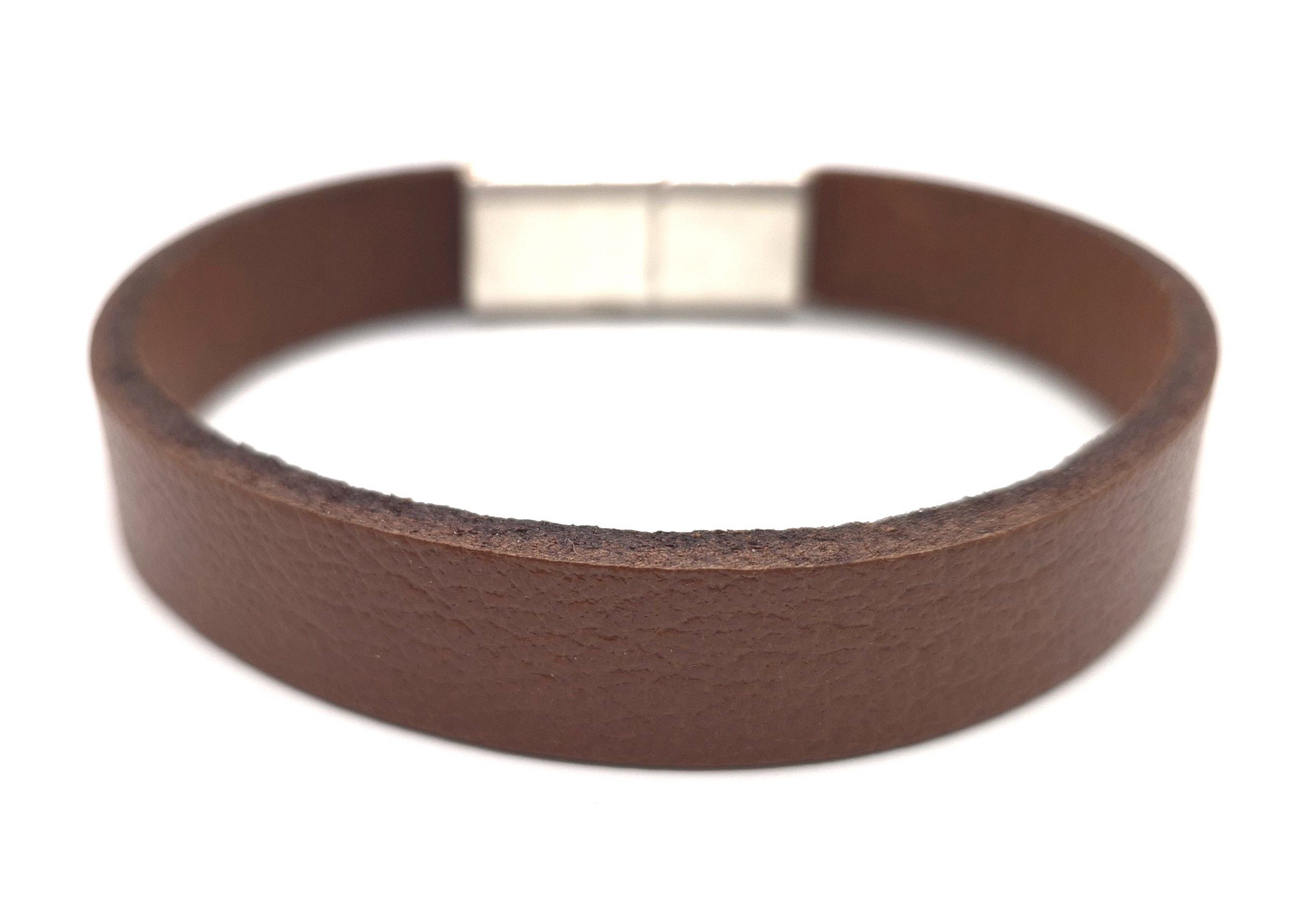 NAHLE Lederarmband Leder Armband aus Echtleder Braun Armschmuck (inkl. Ювелирные изделияbox), aus Echtleder