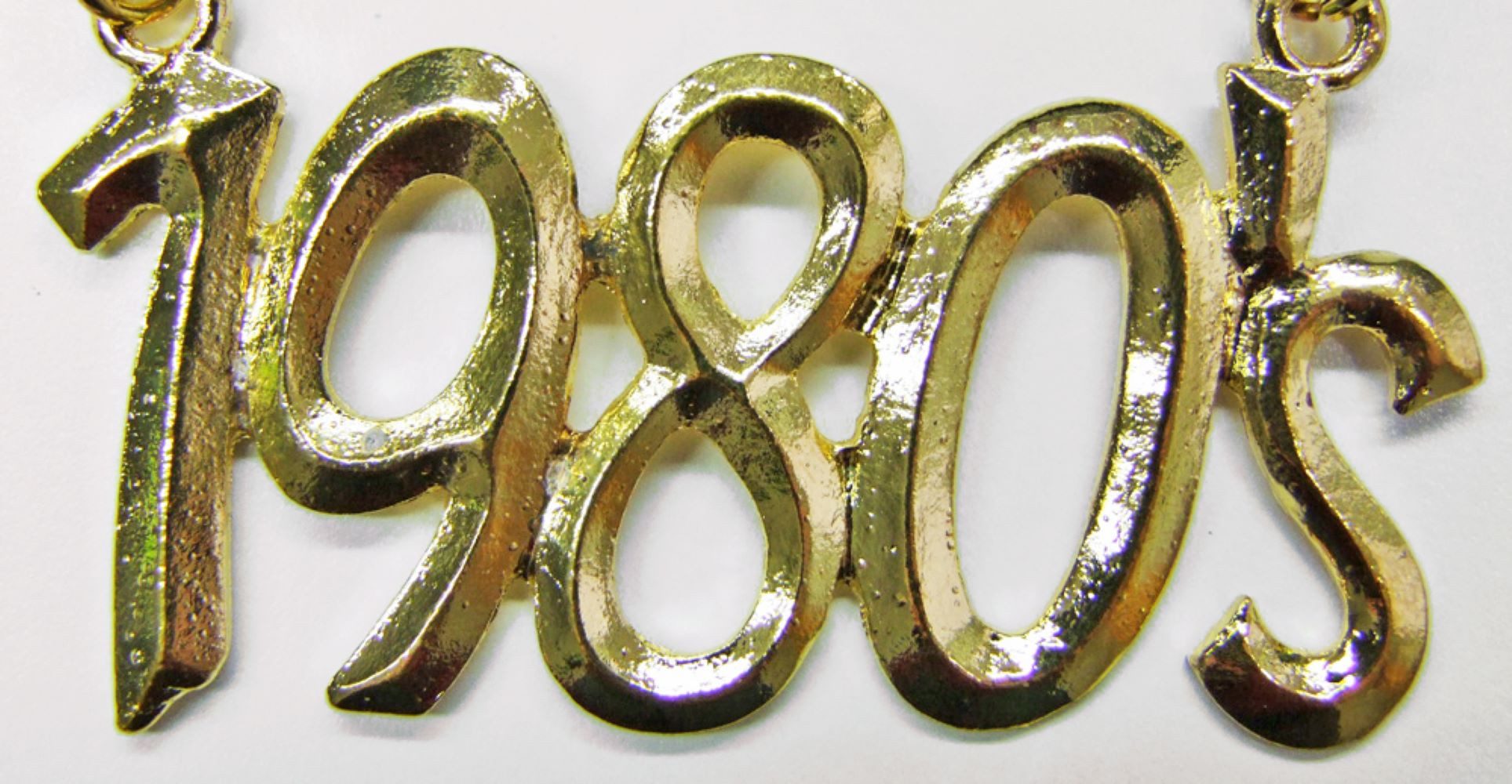 Das Kostümland Kostüm Goldene Halskette mit Jahreszahl 1980 günstig online kaufen