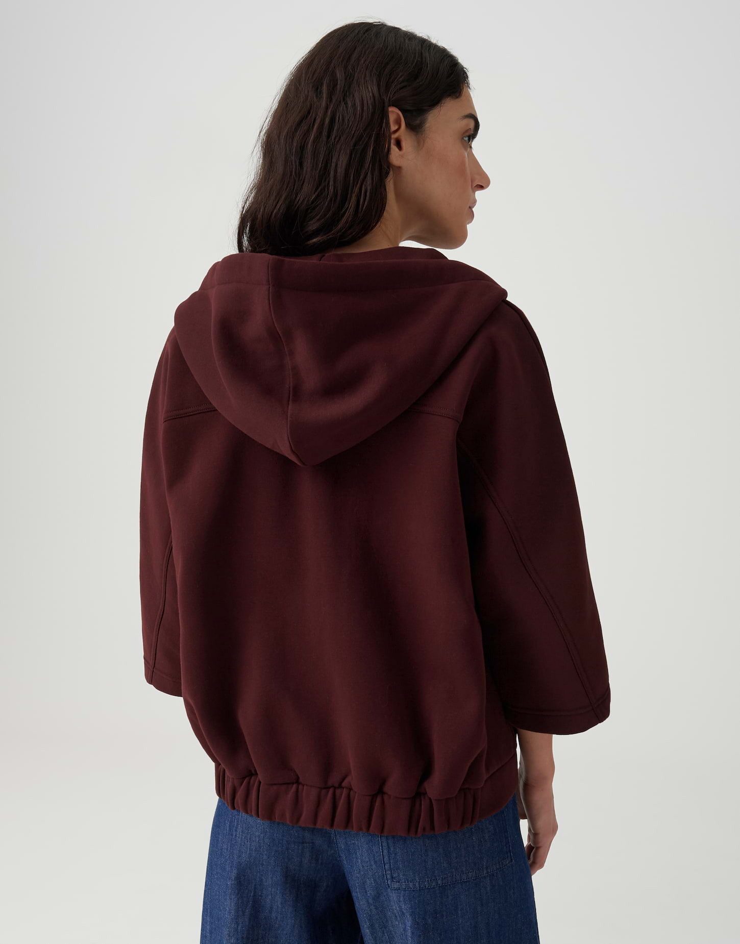OPUS Sweater Kapuzenjacke aus Baumwolle Sweat Loose Fit Vielseitig kombinierbar für casual Looks – Bild 3 von 5