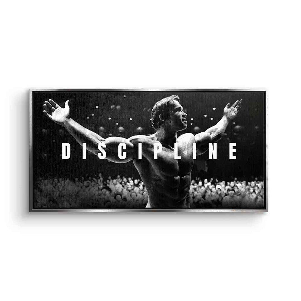 DOTCOMCANVAS® Leinwandbild Discipline, Leinwandbild Arnold Schwarzenegger günstig online kaufen