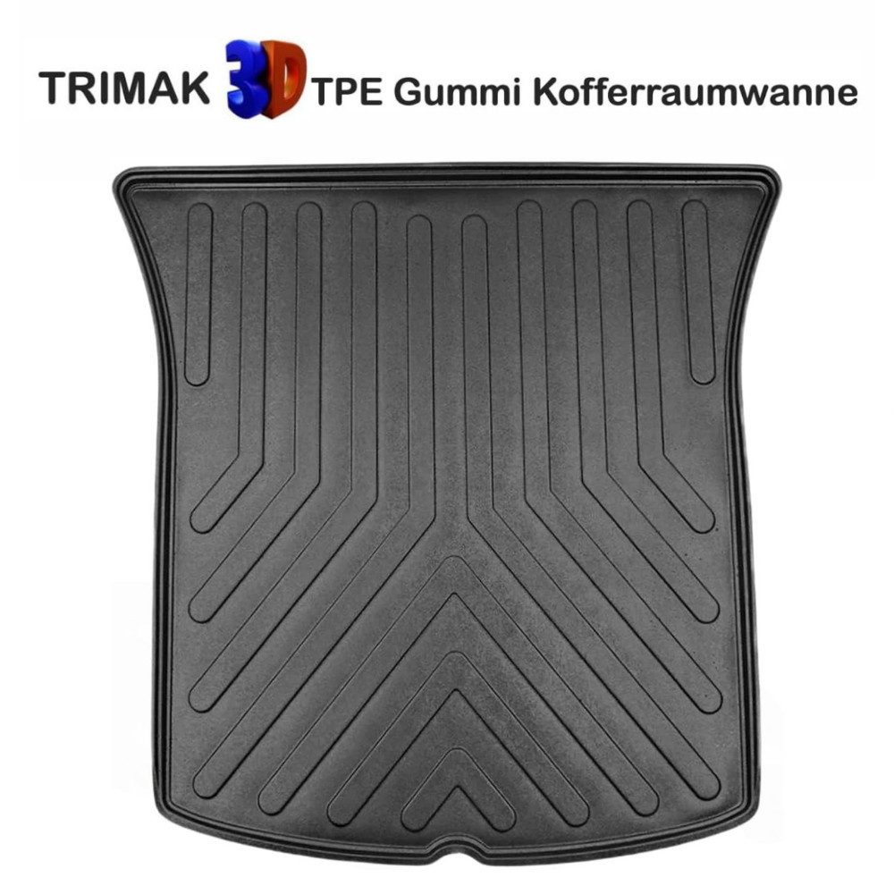 Trimak Passform-Fußmatten Oder Kofferraumwanne Oder Set kompatibel mit Tesla Model Y, TESLA Model Y 1. Gen. 2020-2025 Obere Kofferraummatte TPE Antirutsch