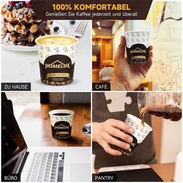 HOMELUX Einwegbecher Kaffeebecher Coffee Kaffee To Go Becher 100 ml 4 oz, Espressobecher, Kleine Espresso Pappbecher Kaffeebecher Einweg, Mini Einwegbecher