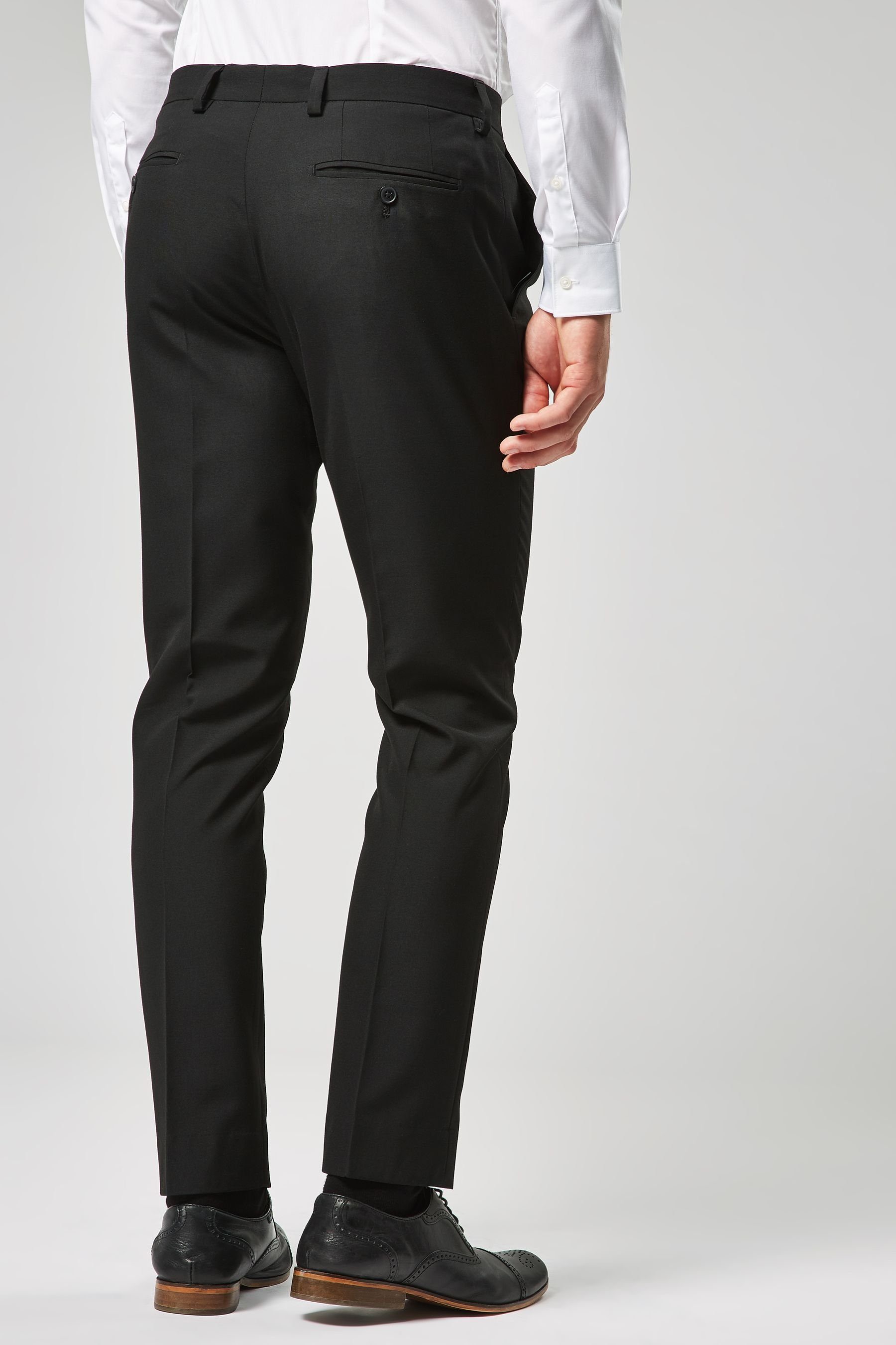 Next Frackhose Anzug: Slim Black Fit Hose (1-tlg)