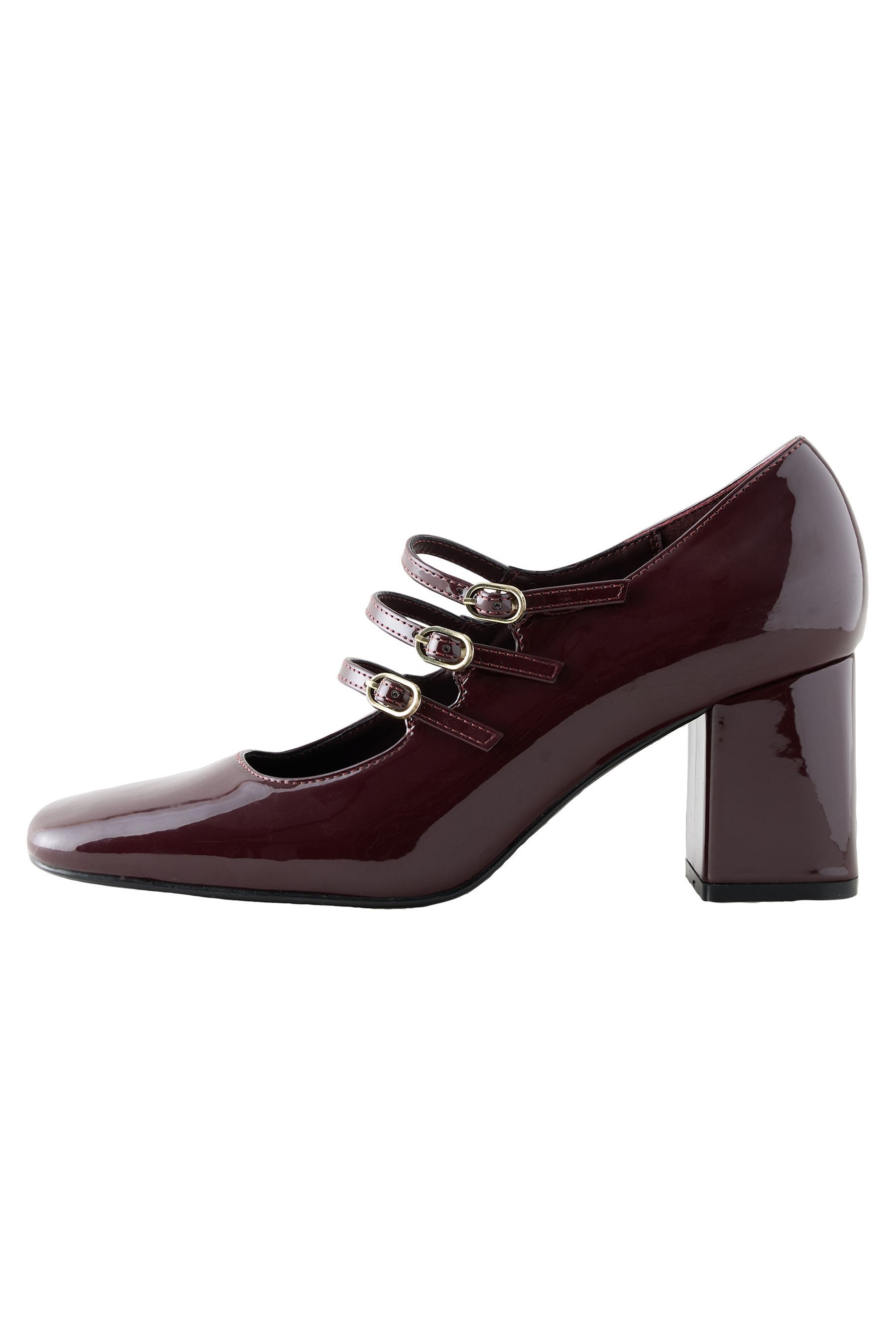 Next Forever Comfort® Schuhe, 3 Riemen + Blockabsatz High-Heel-Sandalette