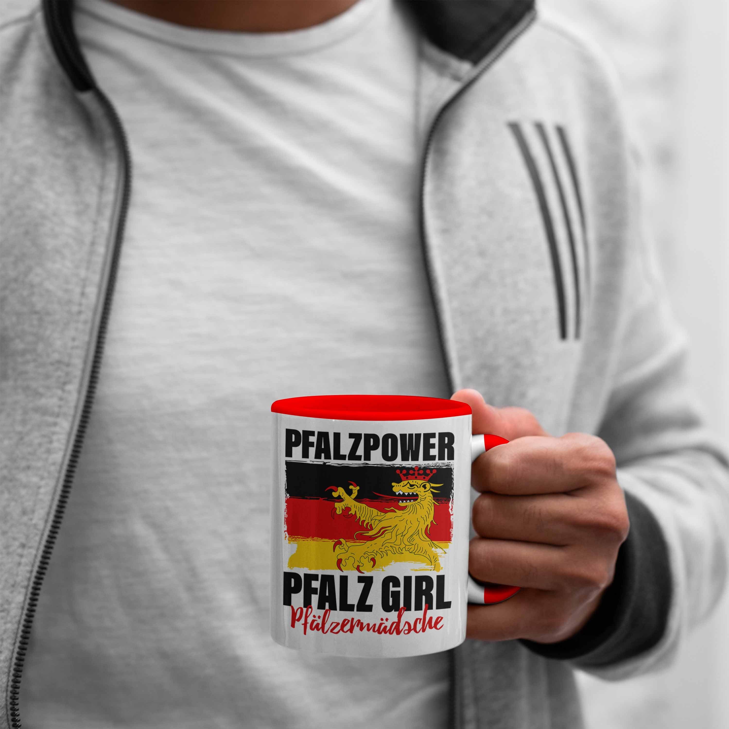 Pfalzmädsche Tasse Pfalz Frauen Tasse Pfalzpower Rot Girl Geschenk Trendation