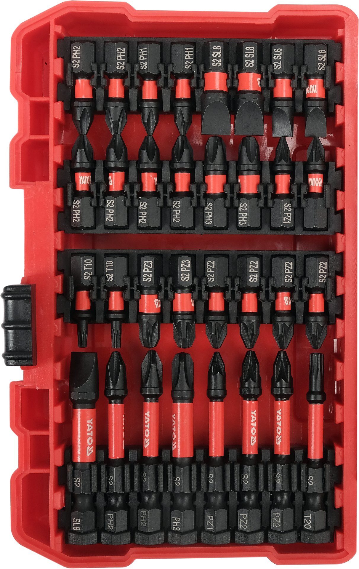 Yato Bit-Set Schlagfester Schraubendreher-Bit-Satz 54-teilig, Schlagfester Schraubendreher-Bit-Satz 54-teilig, 54-St., Schlagfester Schraubendreher-Bit-Satz 54-teilig
