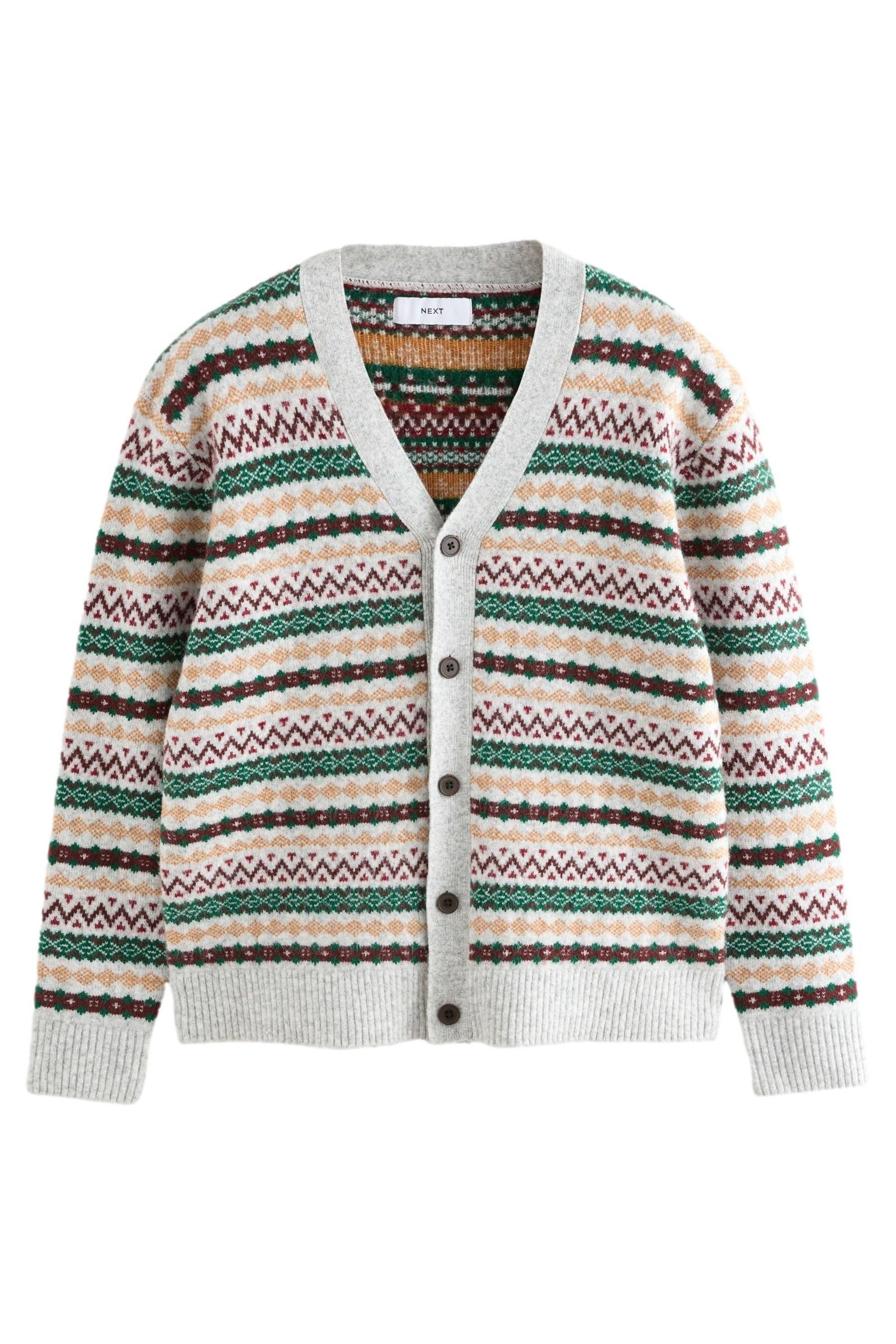 Next Strickjacke Relaxed Fit Strickjacke mit Fairislemuster (1-tlg) günstig online kaufen
