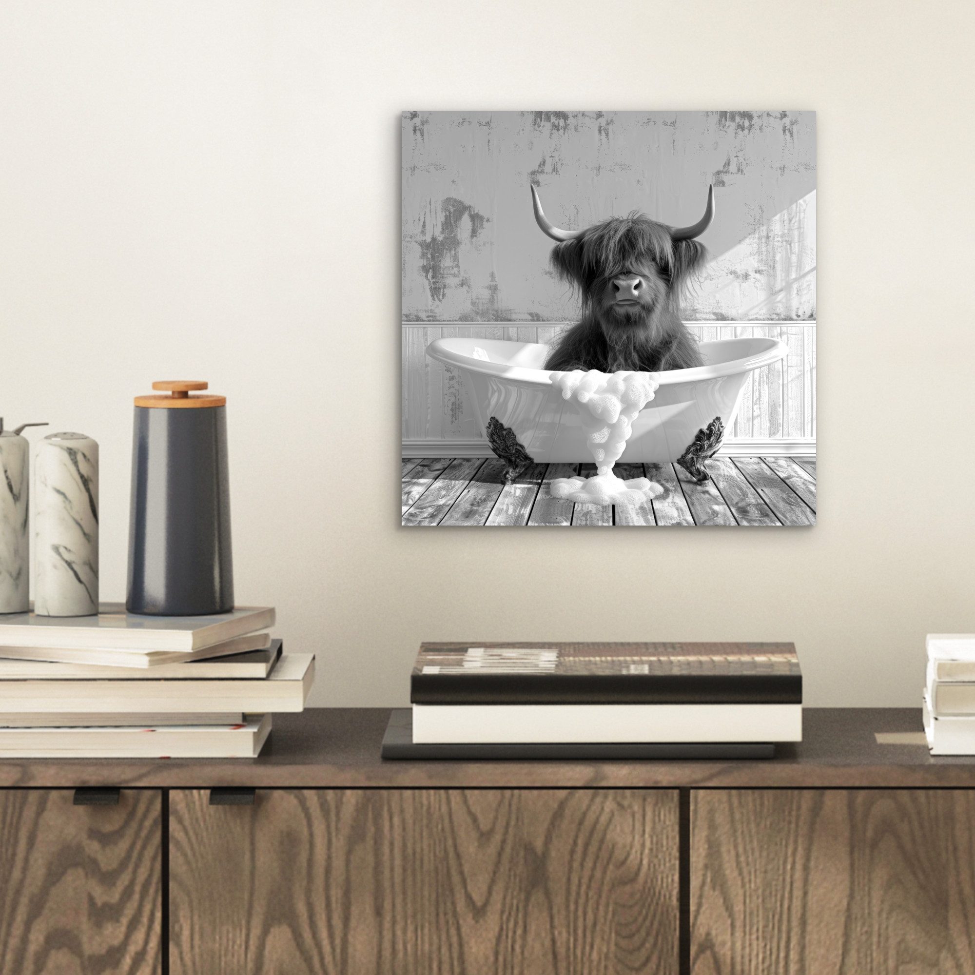 MuchoWow Metallbild Scottish Highlander - Tier günstig online kaufen