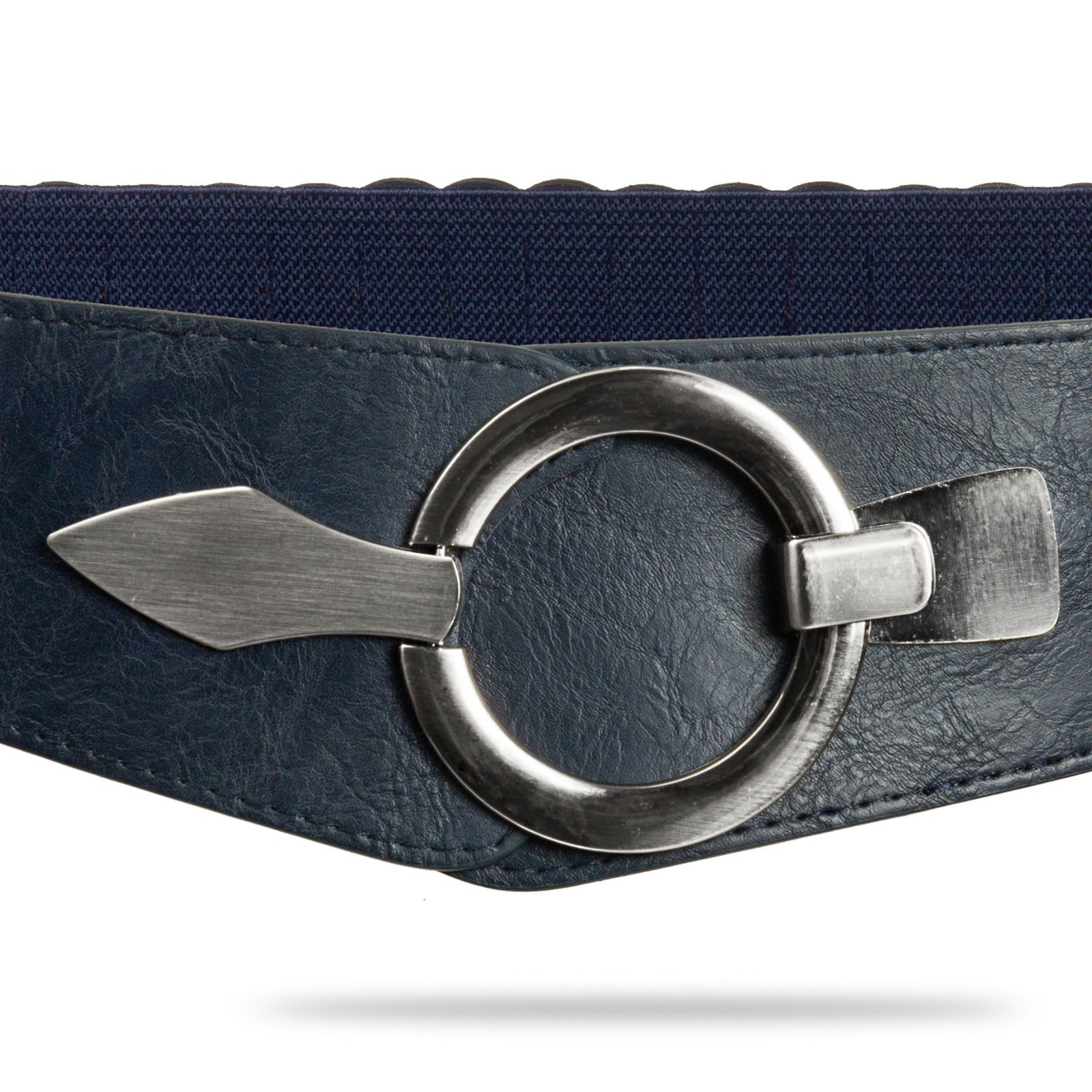 Caspar Taillengürtel GU300 Damen elastischer breiter Stretch Gürtel günstig online kaufen