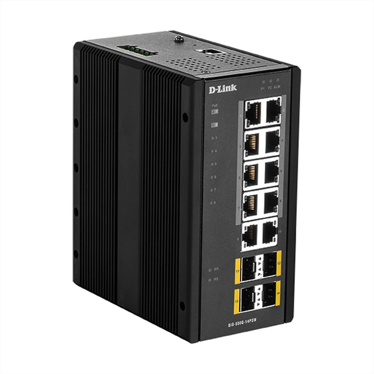 Layer2 Switch Industrial Managed PoE Netzwerk-Switch Gigabit 14-Port DIS-300G-14PSW D-Link